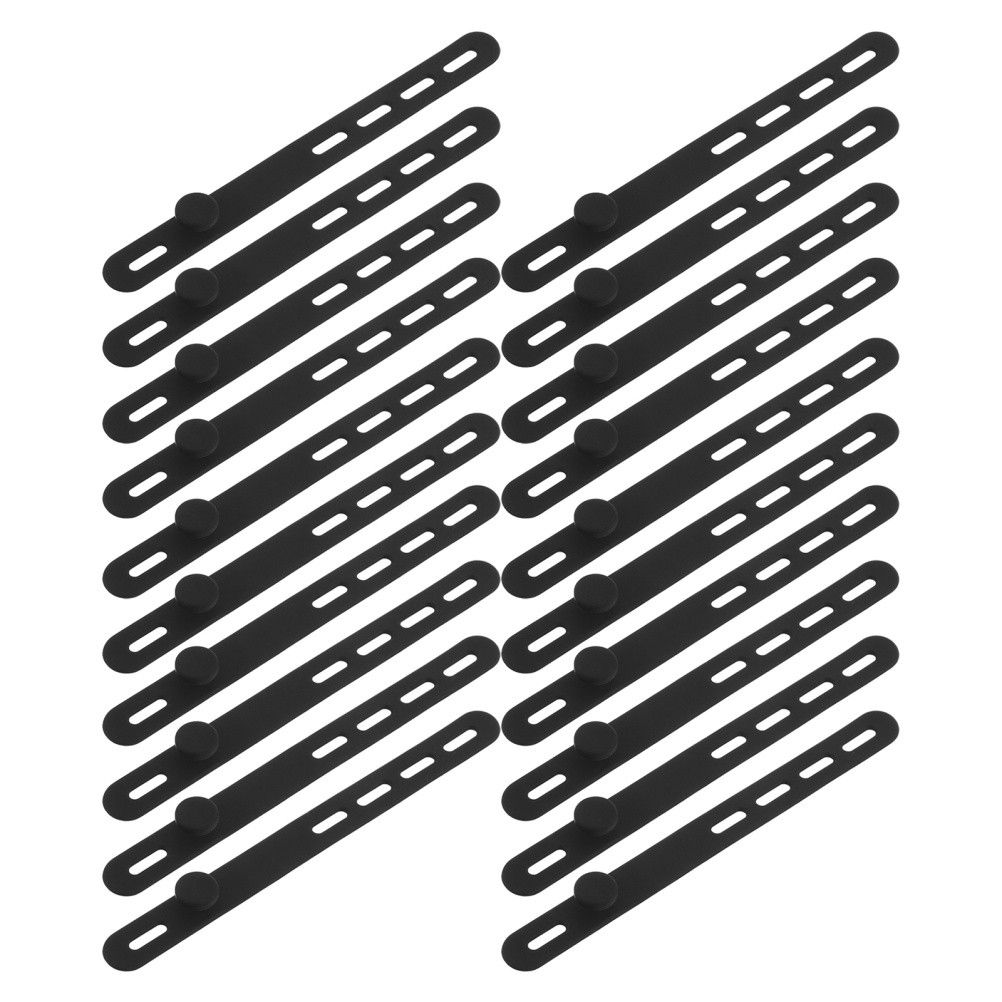 40 Pcs Elastic Adjustable Charger Cable Strap Cord Management Ties