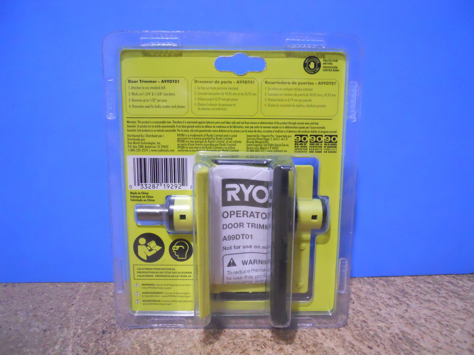 Ryobi Wood Door Trimmer Model A99DT01