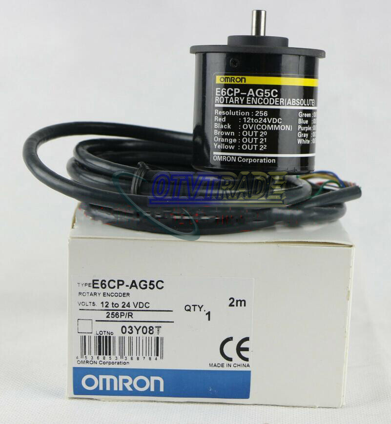 1PC New E6CP-AG5C OMRON Absolute Rotary Encoder 256P/R E6CPAG5C