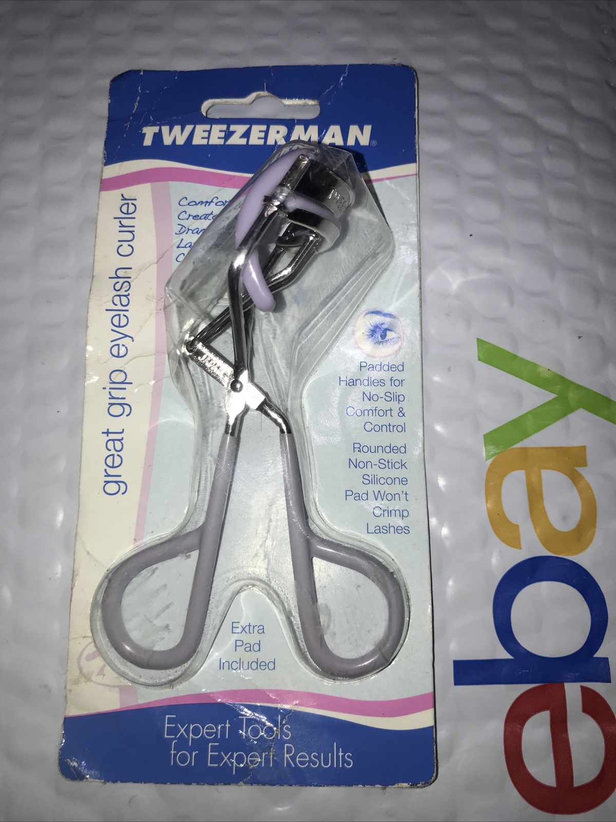 TWEEZERMAN LTD Great Grip Eyelash Curler LAVENDER sealed NIP