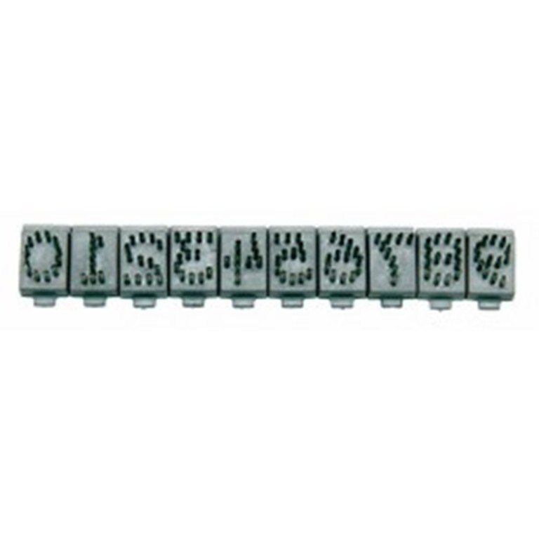 Stone Tattoo Digits 3/8" Metal Base 0-9 Number Set