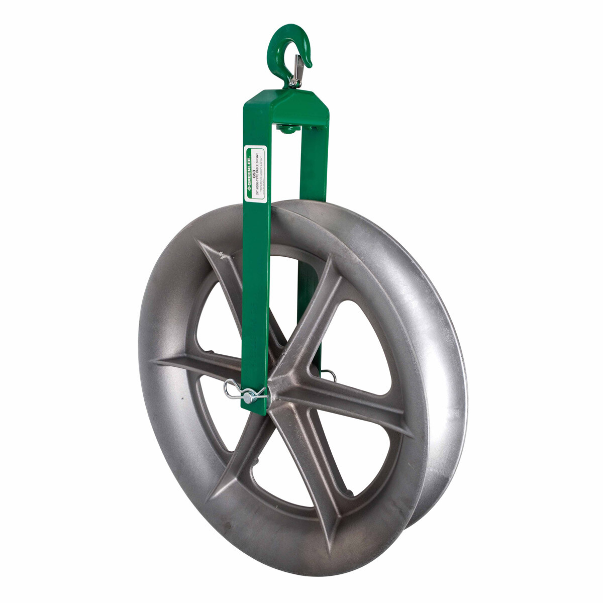 Greenlee 653 24" Hook-Type Sheave for Easy Tuggerâ„¢ and Tugger