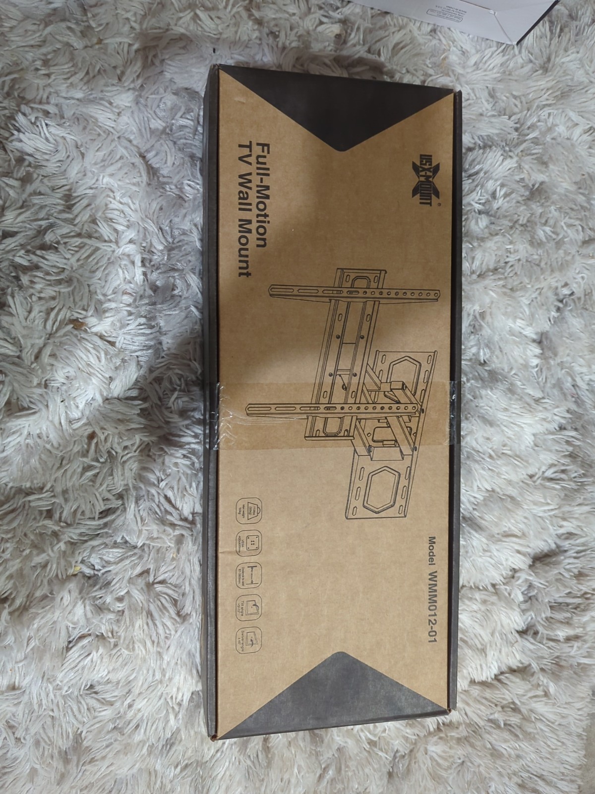 Echogear Full Motion EGLF2 42"-80" TV Wall Mount - Black