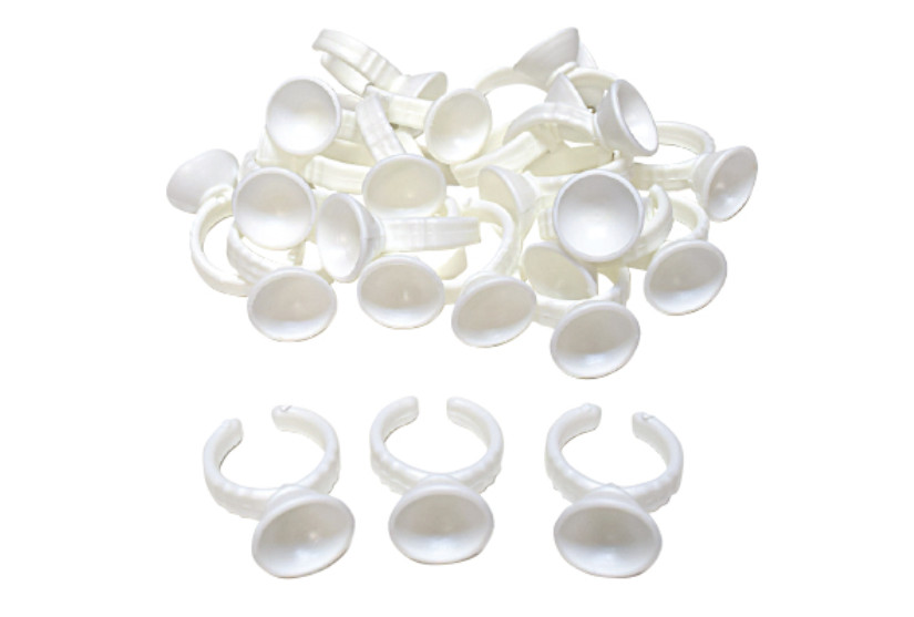 NEW! Eyelash Glue Rings 24 Count For Lash Extensions, 2 Packs (48 total)
