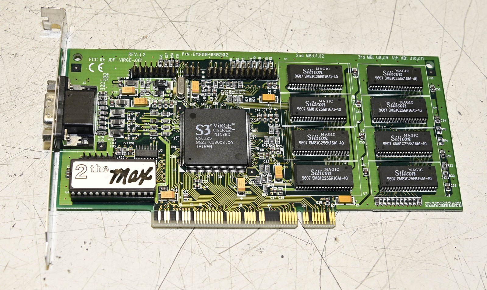 Vintage 2 the MAX Virge Video Card PCI EMA004RR0202