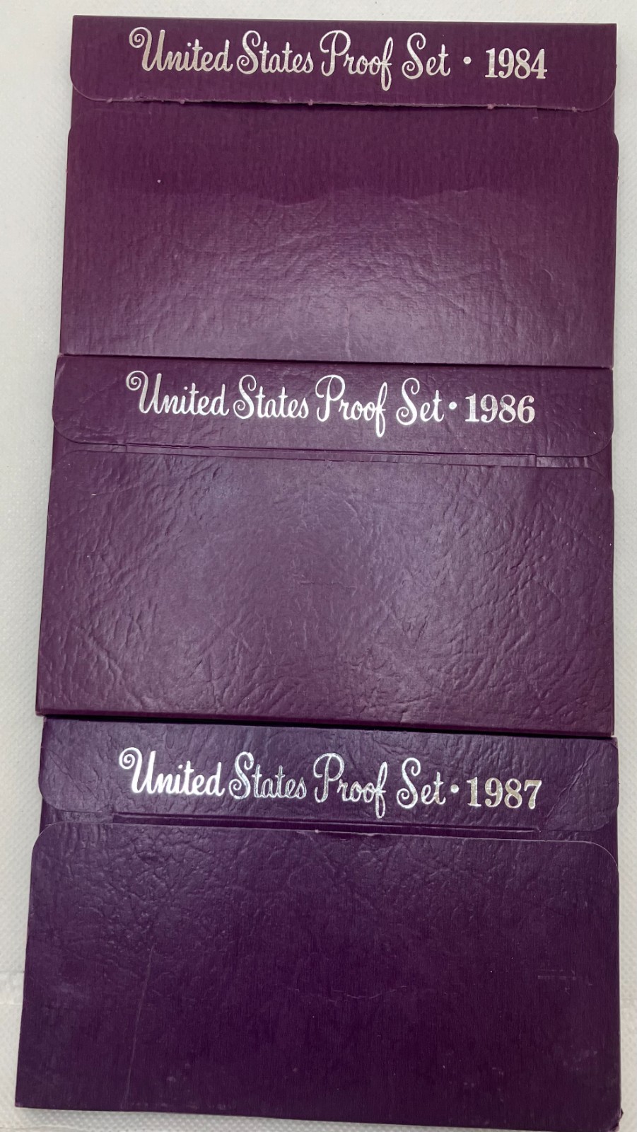 1984-S, 1986-S, 1987-S  (3) US Mint Proof Sets
