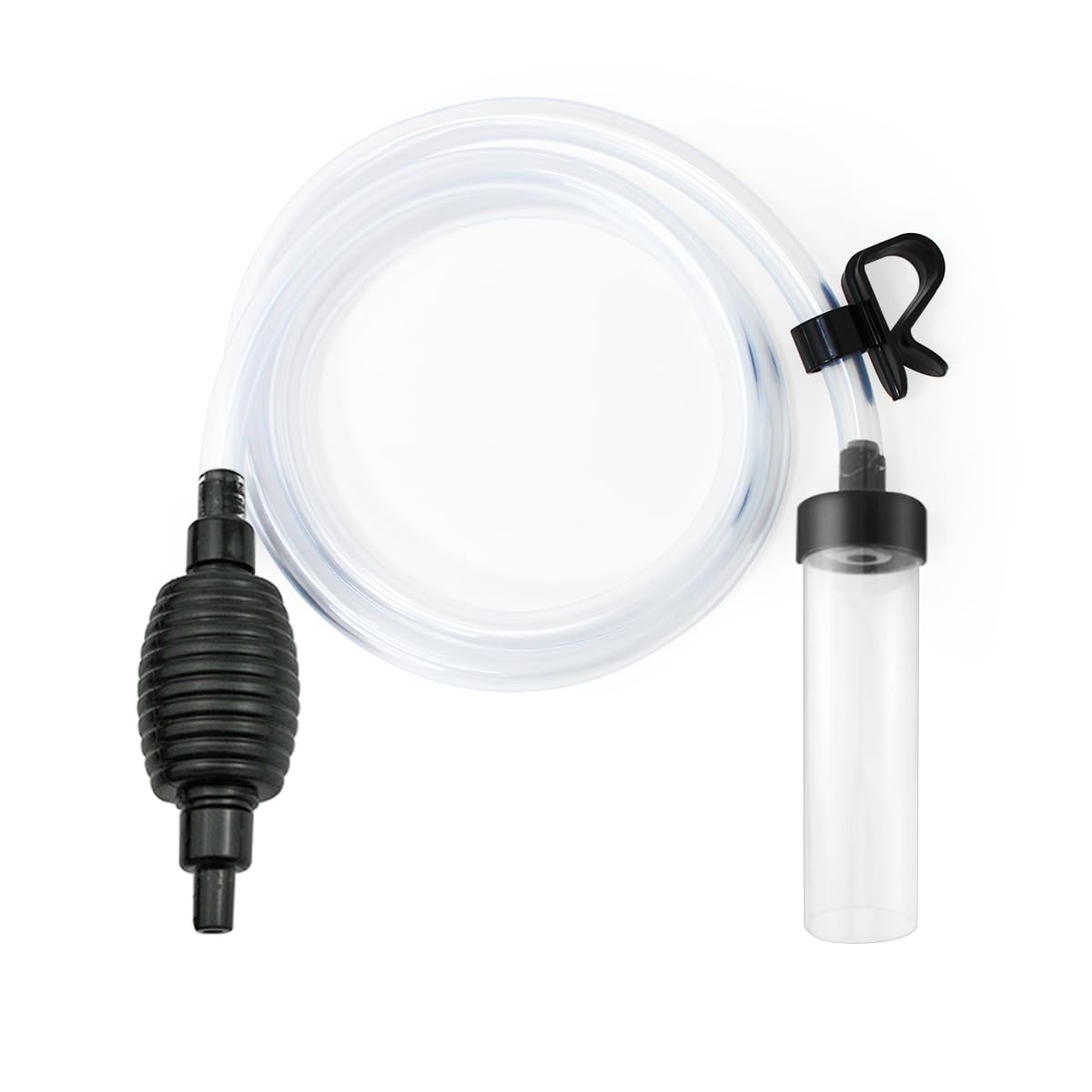 Laifoo 5ft-S Aquarium Siphon Vacuum Cleaner for Fish Tank 5ft-S, Clear
