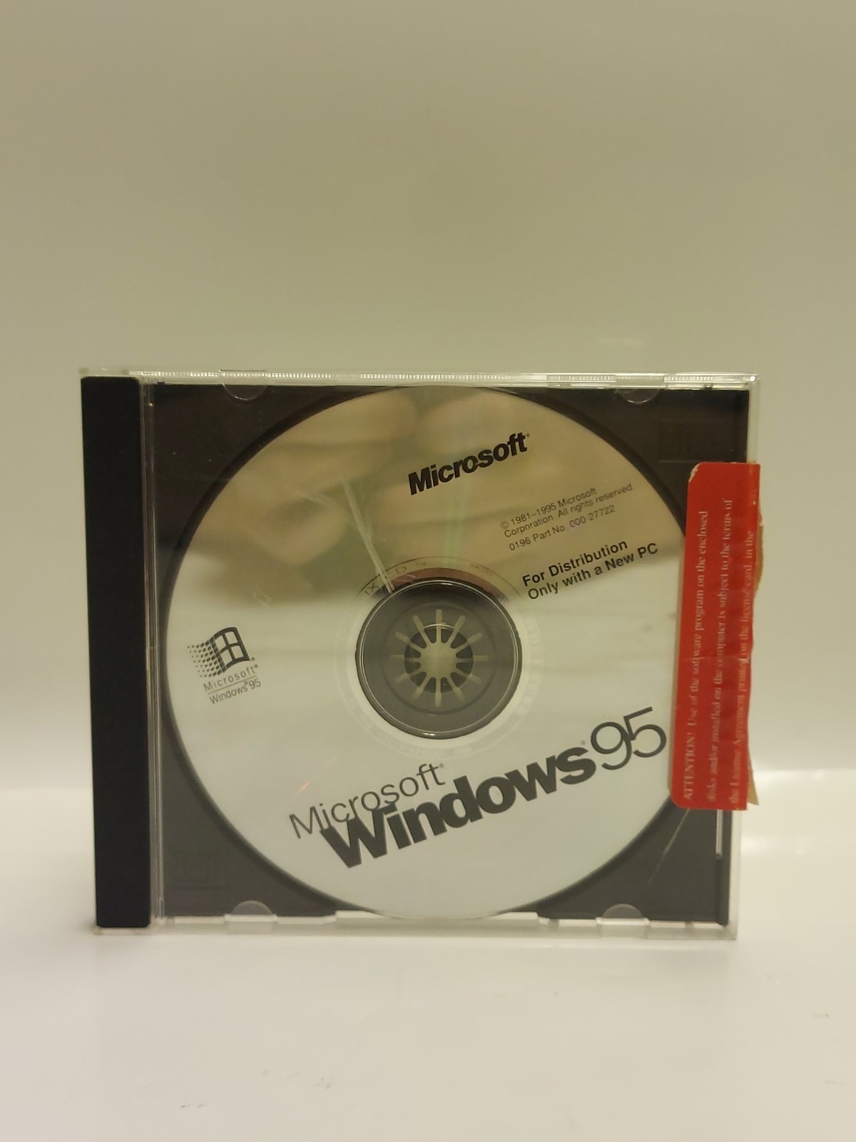 Microsoft Windows 95 Original Install CD-ROM