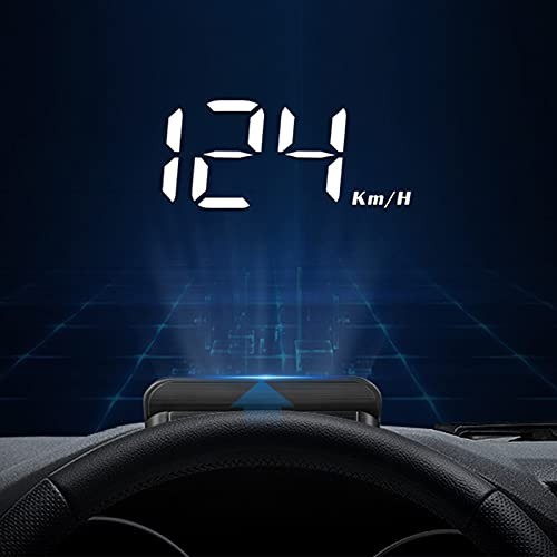 Car, HUD Display Windshield Projector Multi‑Function Gauge Warning Alarm