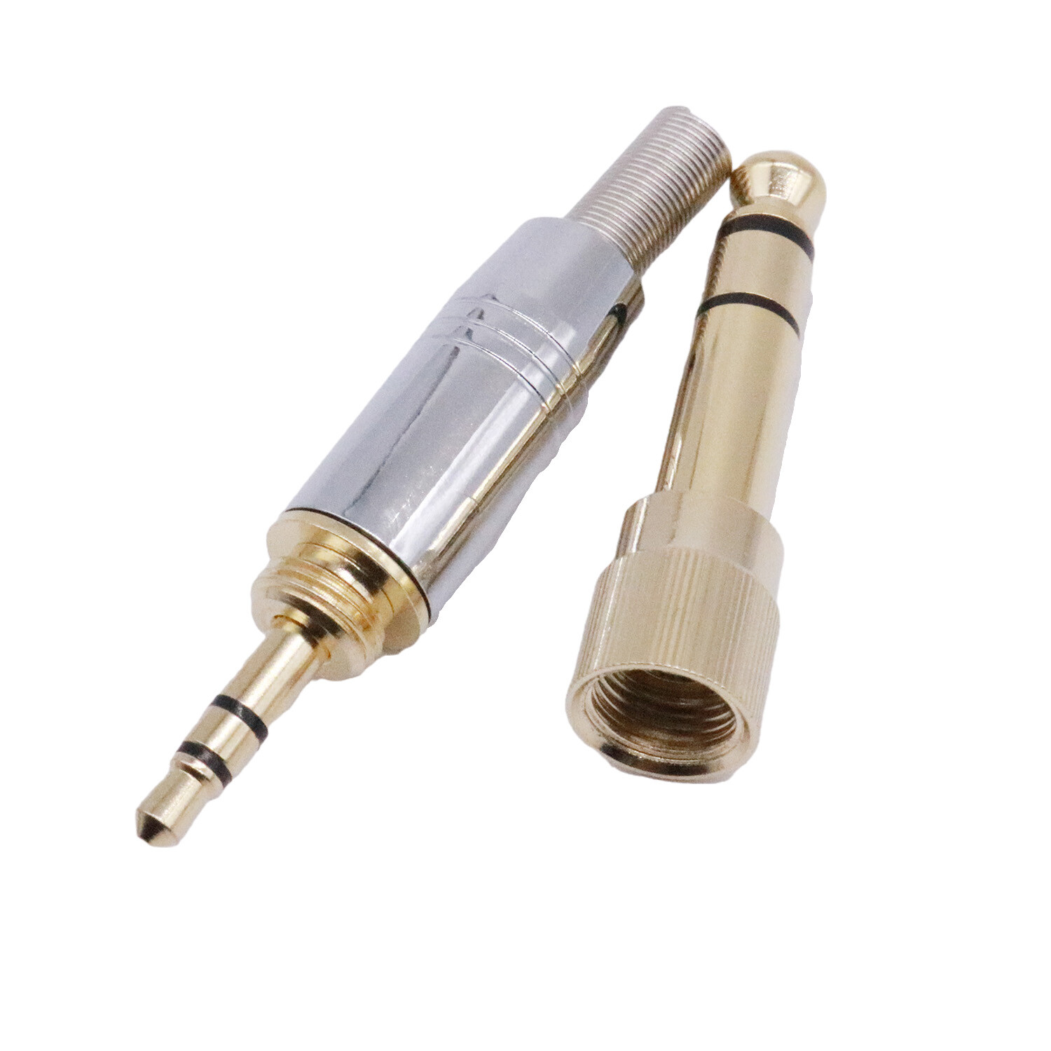 6.35mm Male To 3.5mm Female HiFi Headphone Audio Connector W 3.5mm Screw Adapter