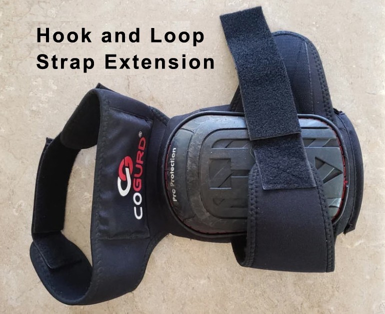 Two 12 x 2 inch Hook and Loop Extension Straps
