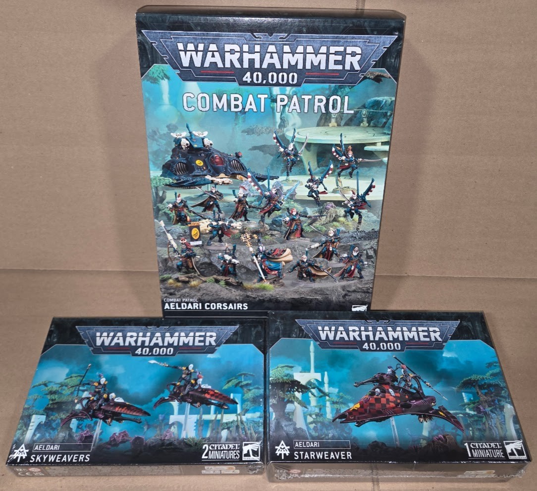 ⚔️OC - WARHAMMER 40K - AELDARI CORSAIRS COMBAT PATROL + STARWEAVER + SKYWEAVER⚔️