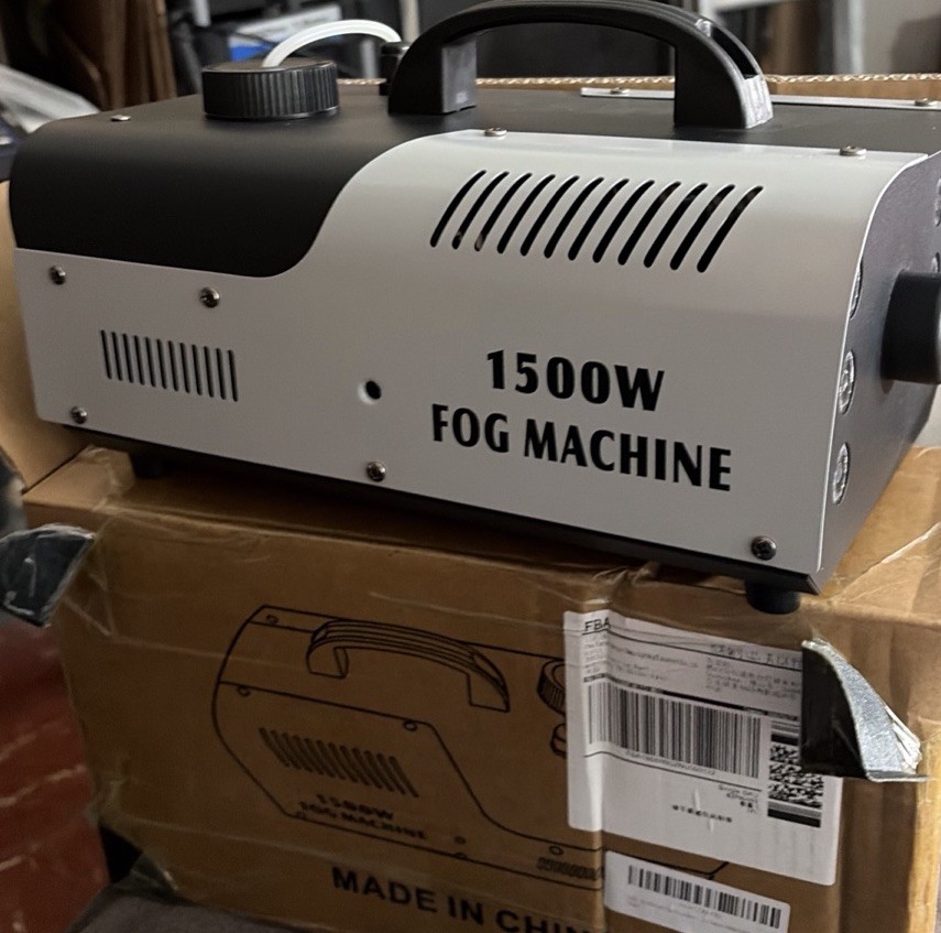 1500W Fog Machine 6 LED Lights Wireless Remote Stage Smoke Machine for DJ Show