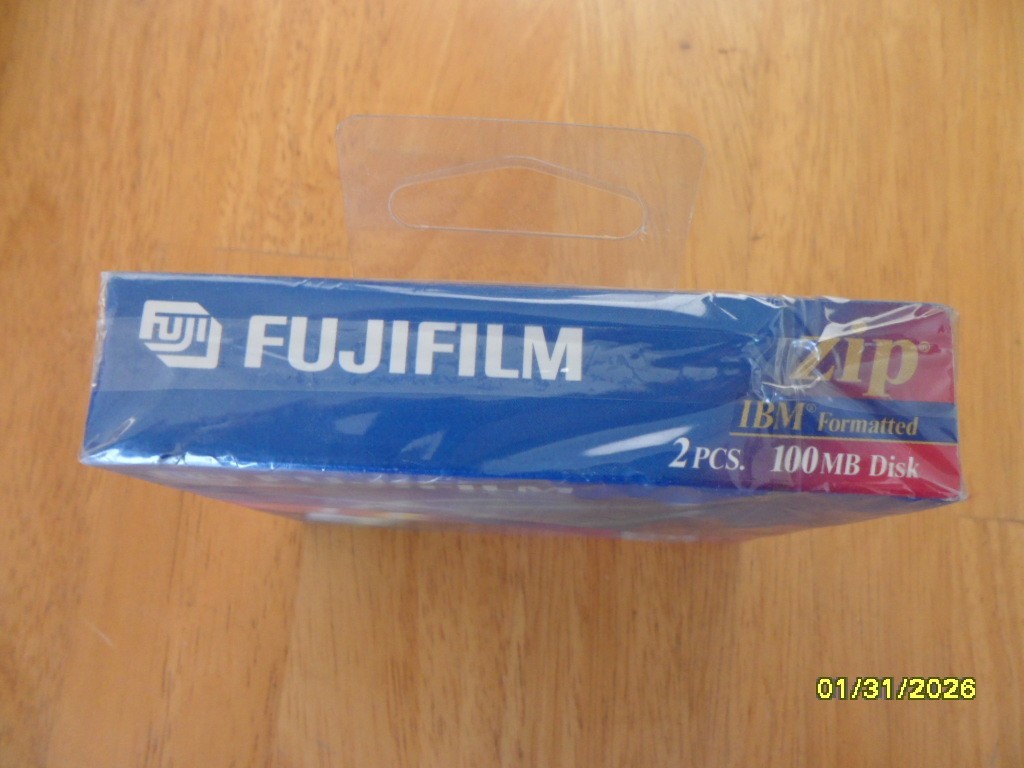 FUJIFILM ZIP 100 IBM Formatted 100 MB ZIP Disk NEW ORIGINAL (2 PACK)