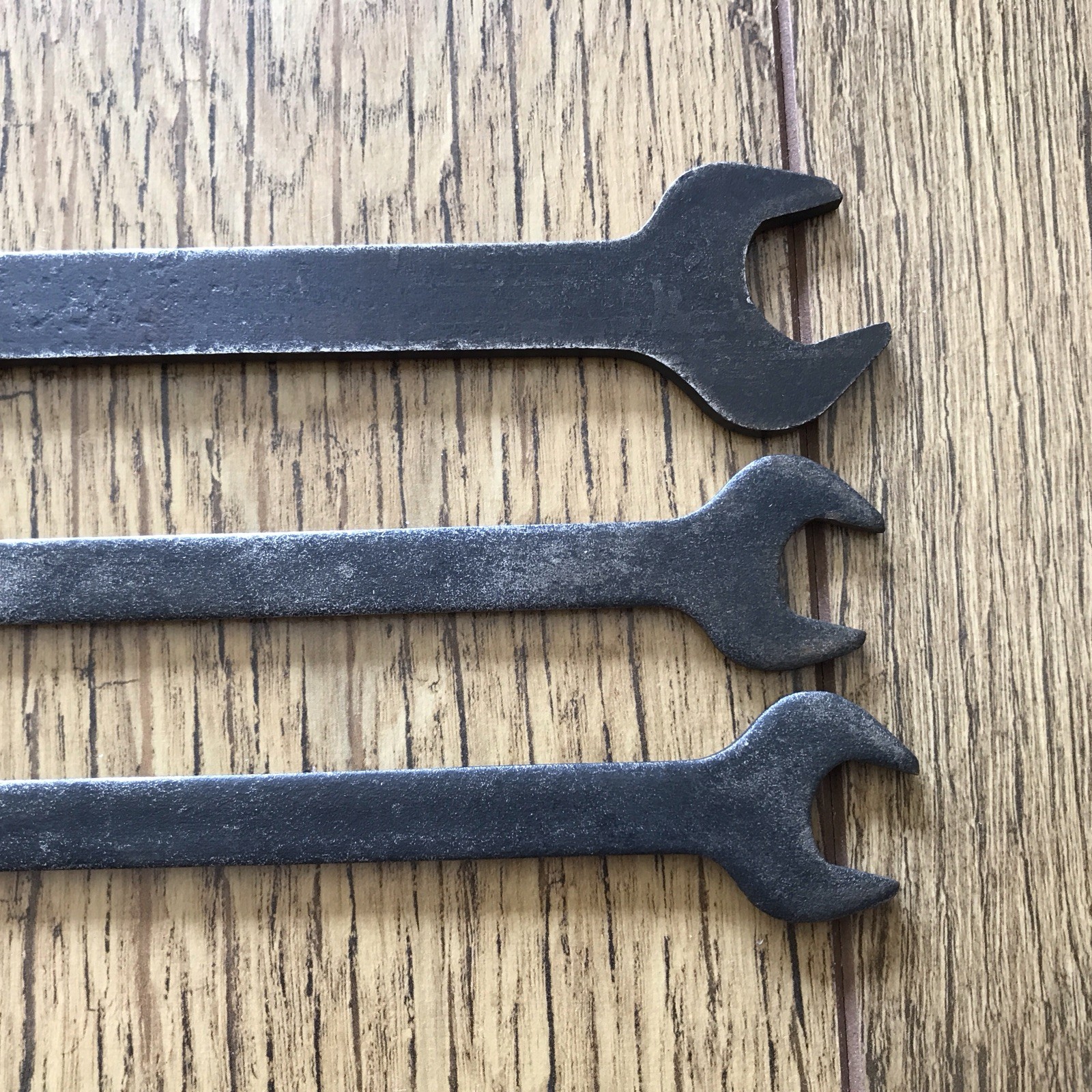 3 Vintage King Dick Flat Plate Spanner’s. AF sizes.