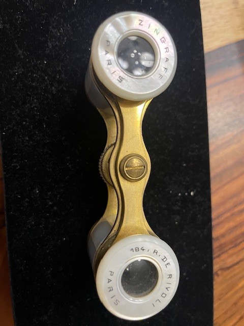 Vintage zingraf Paris de rival Paris MOTHER OF PEARL BINOCULARS
