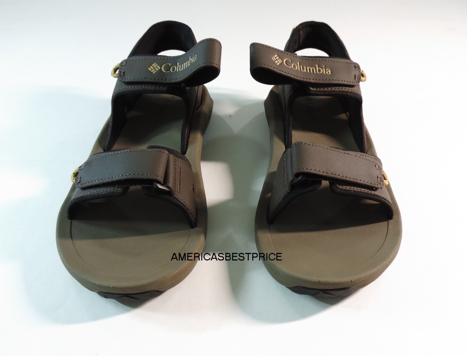 COLUMBIA NEW PORTAGE PASS 2 STRAP SANDAL MEN'S HIKING SANDAL SIZE 11.12 BROWN