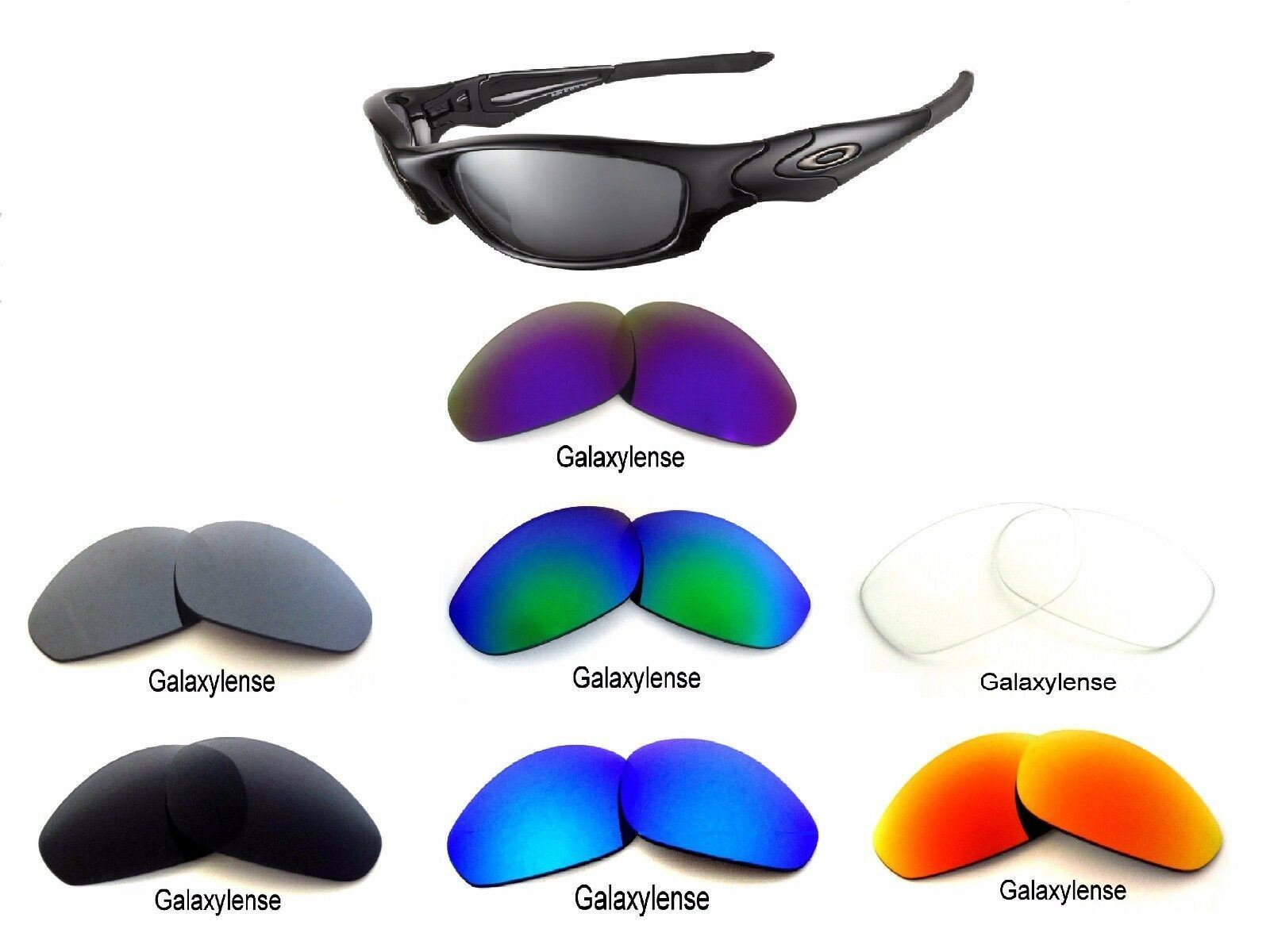 Galaxy Replacement Lenses For Oakley Straight Jacket 1999 Multi-Color Selection