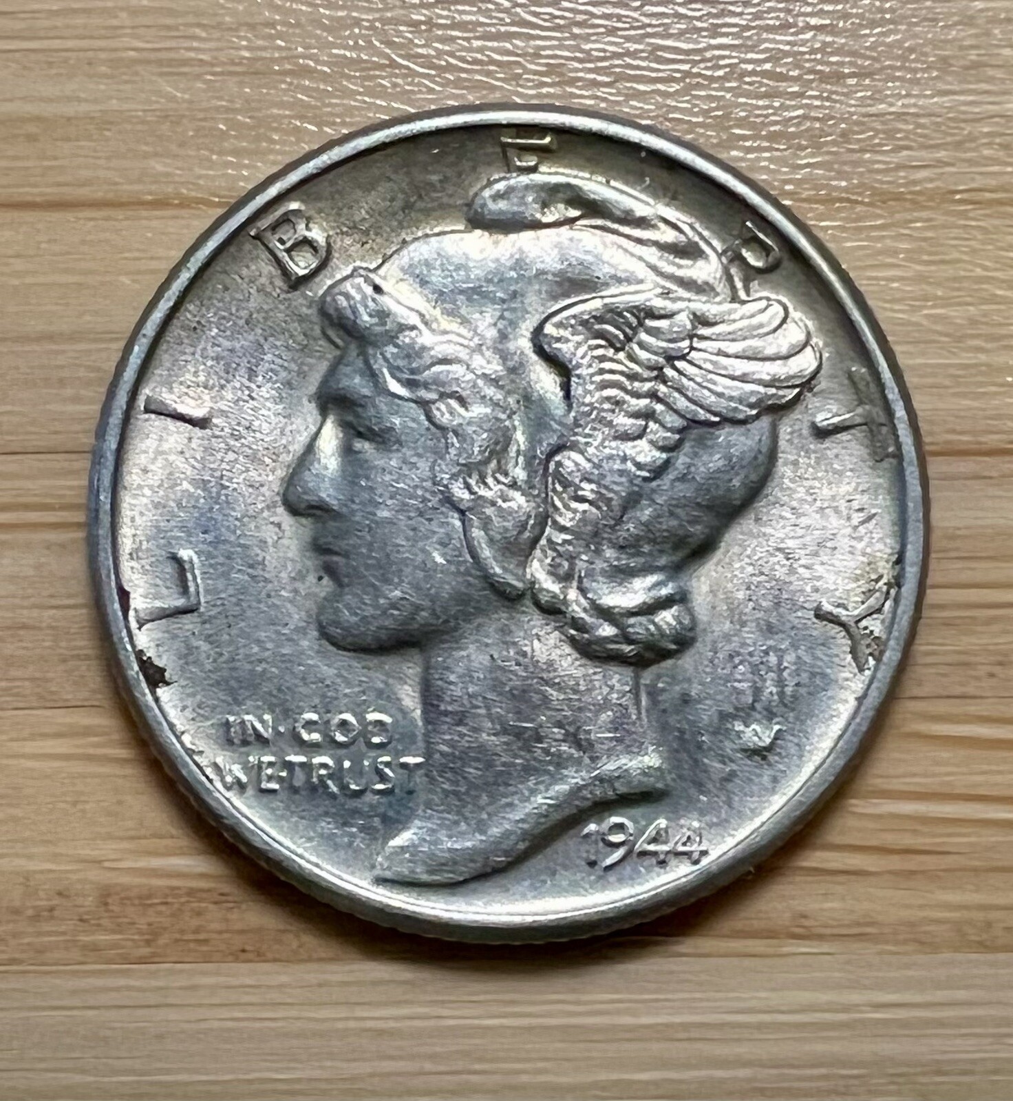 1944-P Mercury Dime 10C Silver - About Uncirculated (AU) – FREE SHIPPING