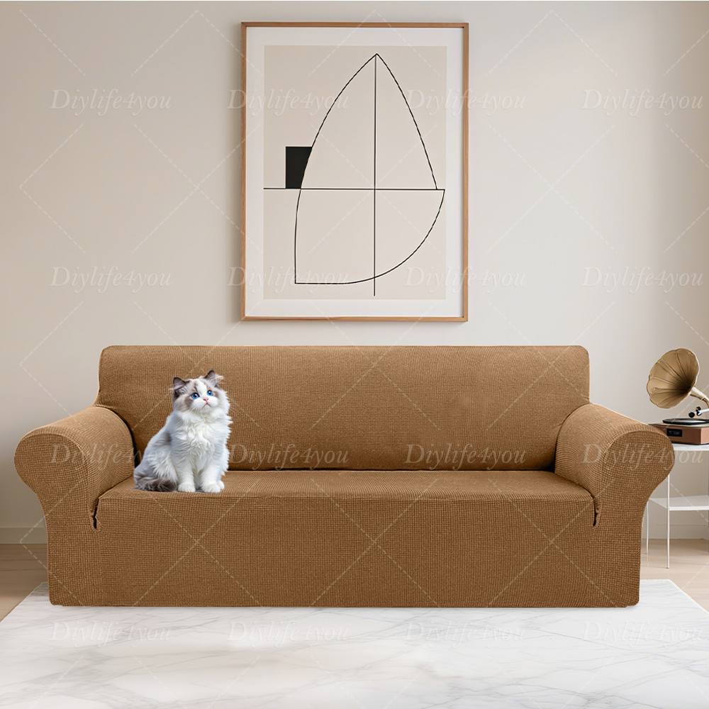 1/2/3/4 Seater Elastic High STRETCH SOFA COVERS Sofa Slipcover Protector Settee