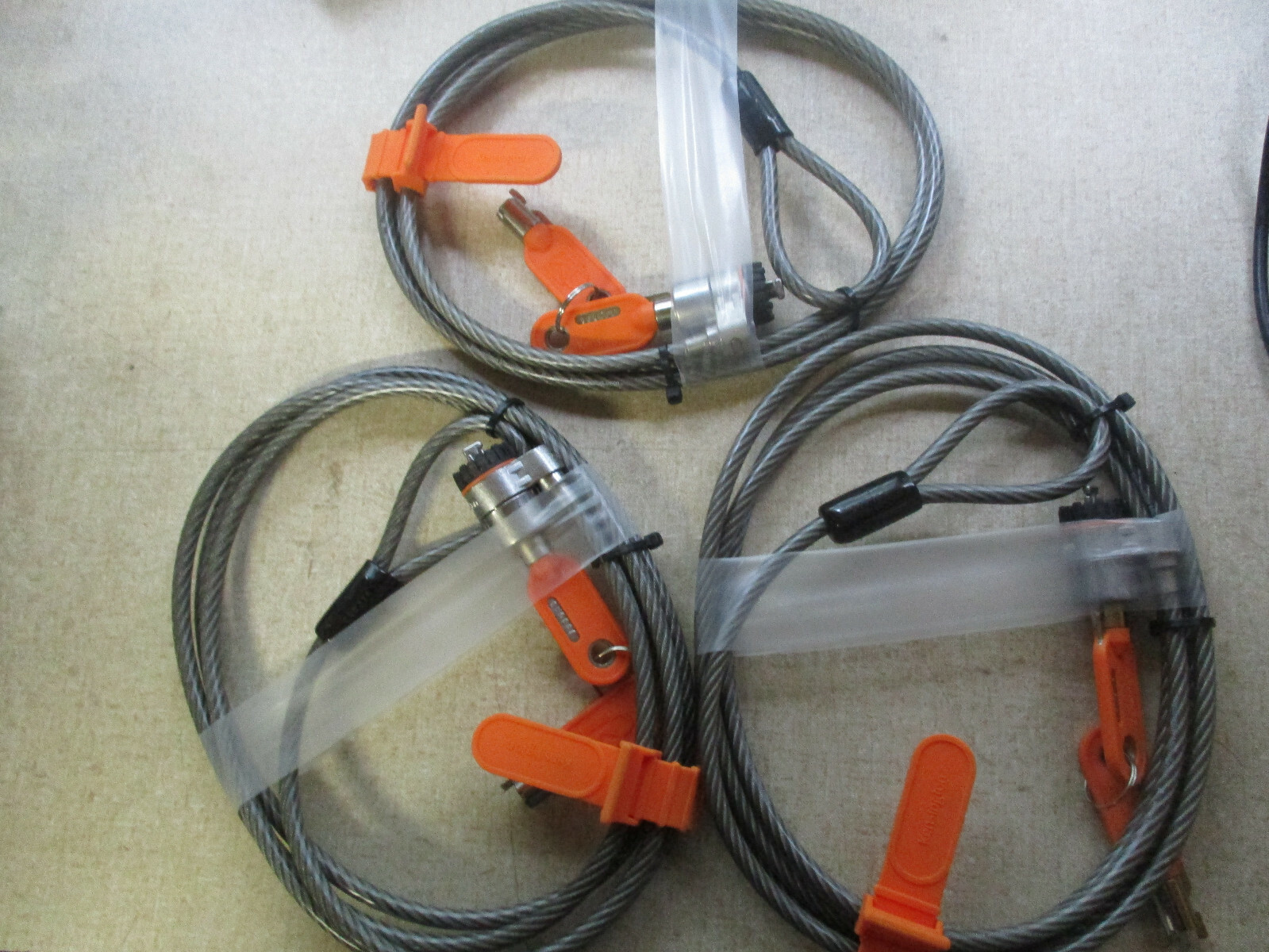 Lot of 3 New Kensington MicroSaver Laptop Locks KEYED Security Anti-Theft  B336