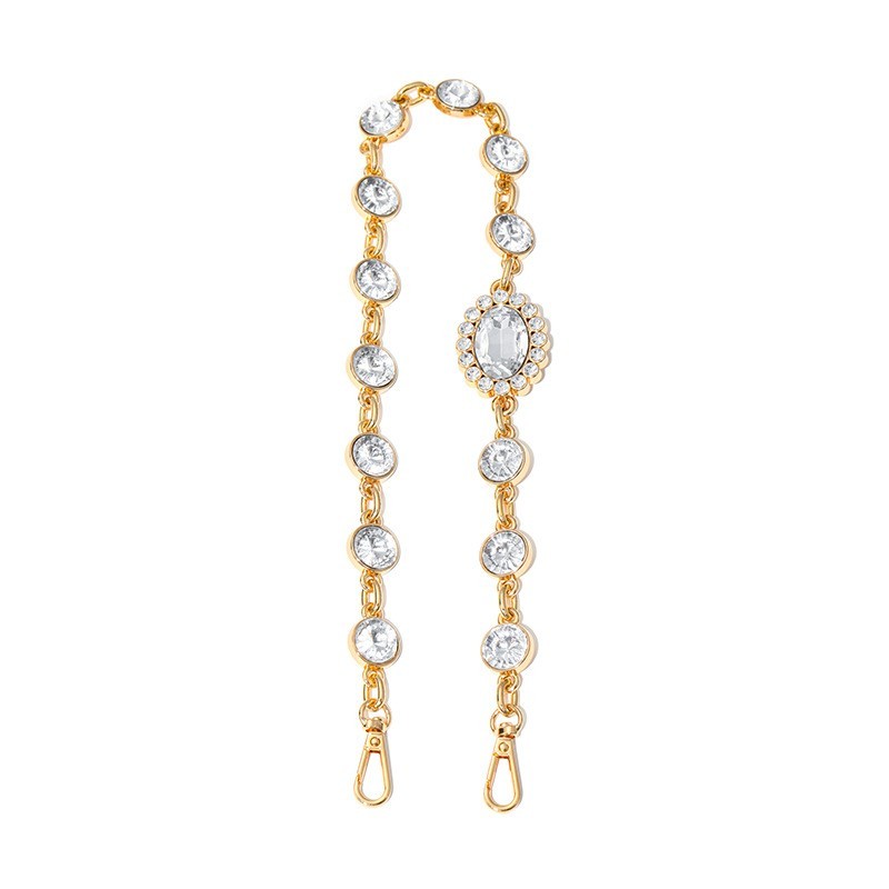 Luxury Purse Replacement Strap For Bag Rhinestone Chain for Shoulder Bag Handbag