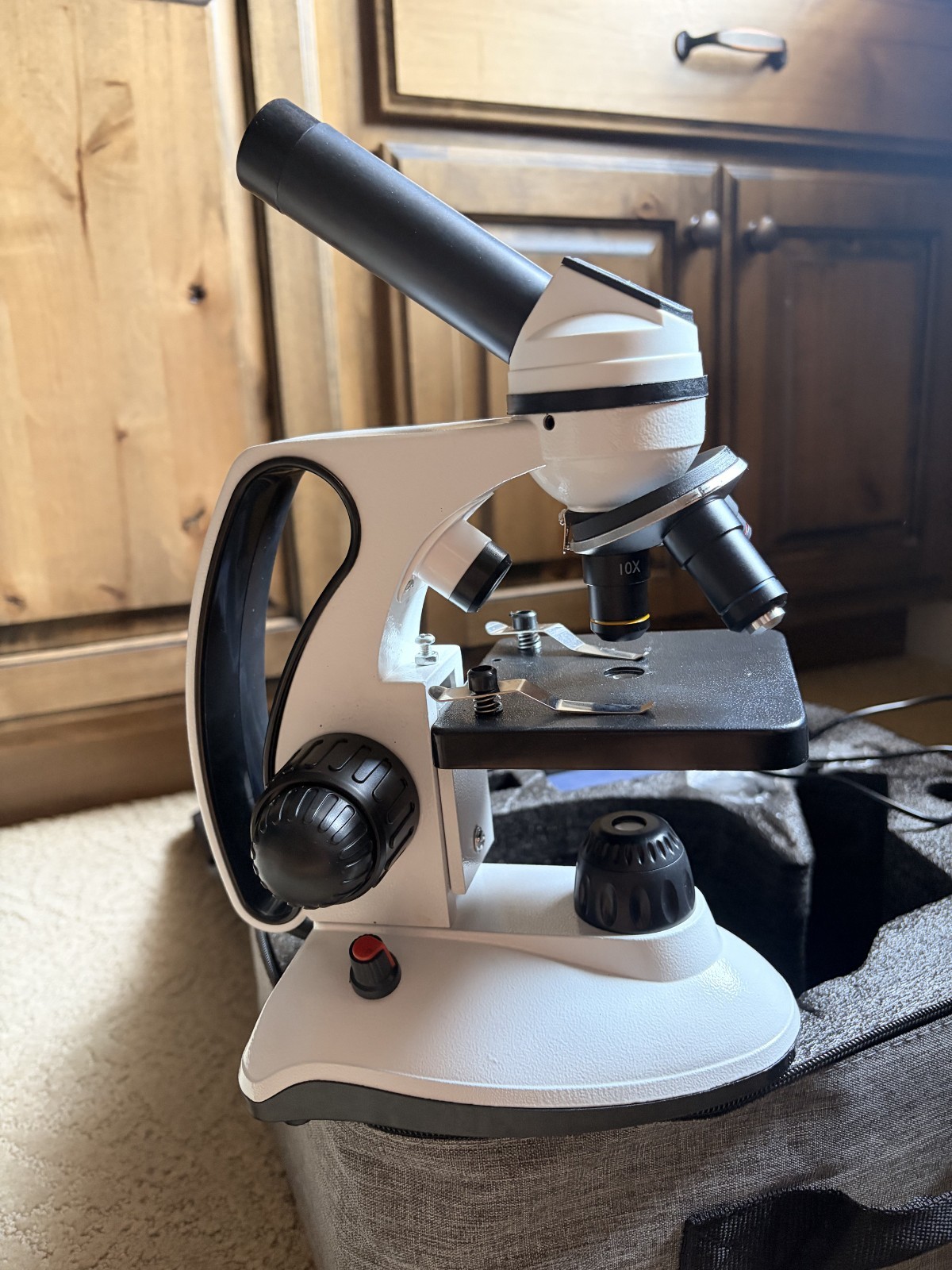 2000X Biological Microscope LED Light Multiple Magnification Kids Students