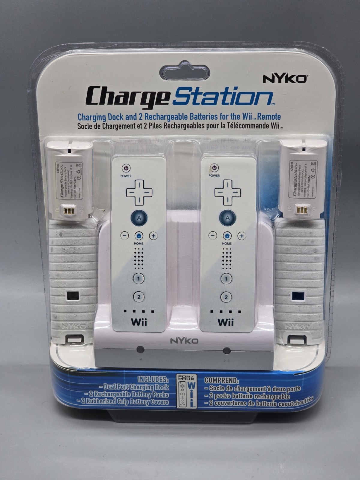 Nintendo Wii Nyko Charge Station Charging Dock w Batteries 87000-A50 New SEALED
