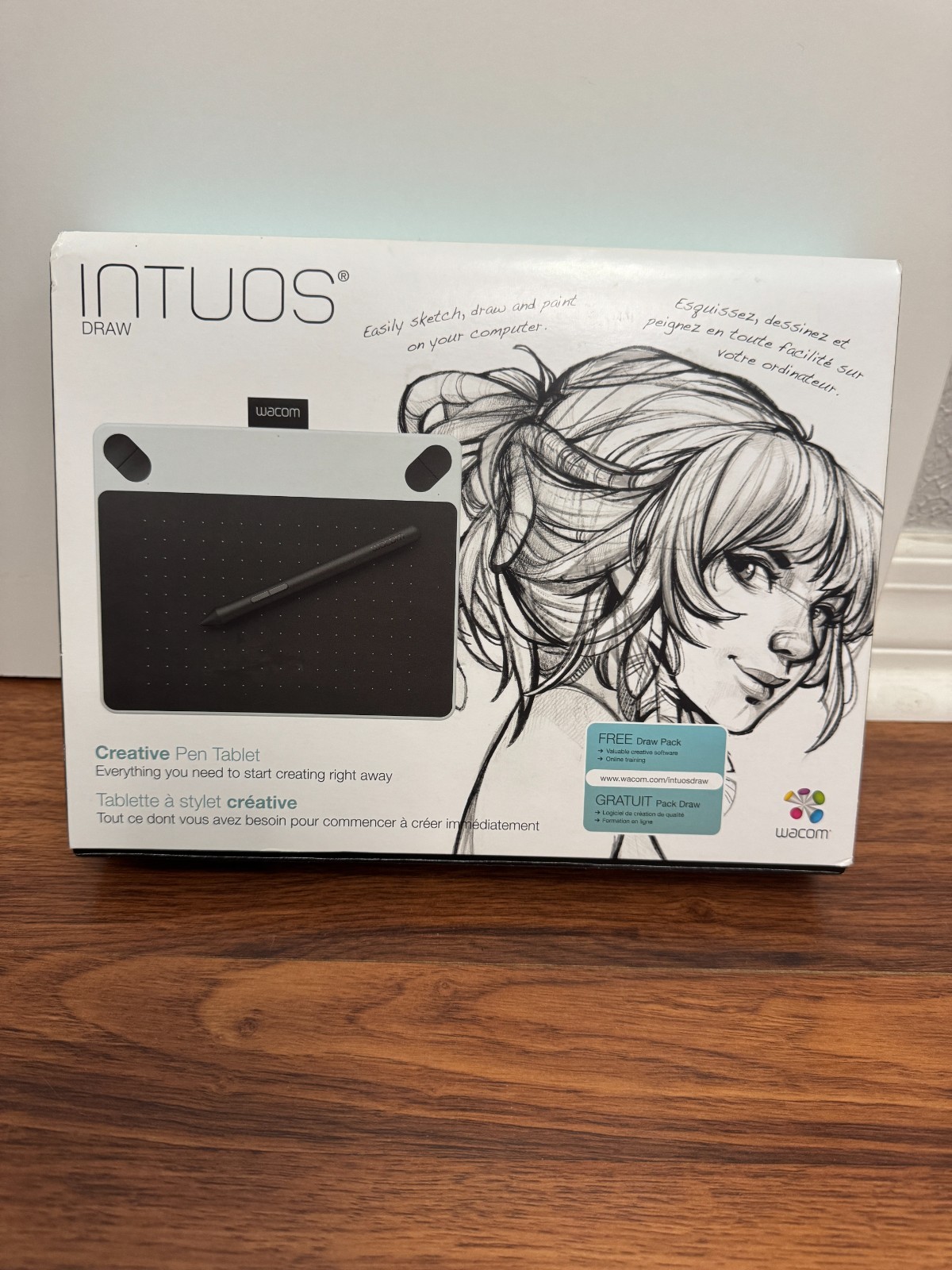 Wacom Intuos Draw CTL490 Digital Drawing and Graphics Tablet - White