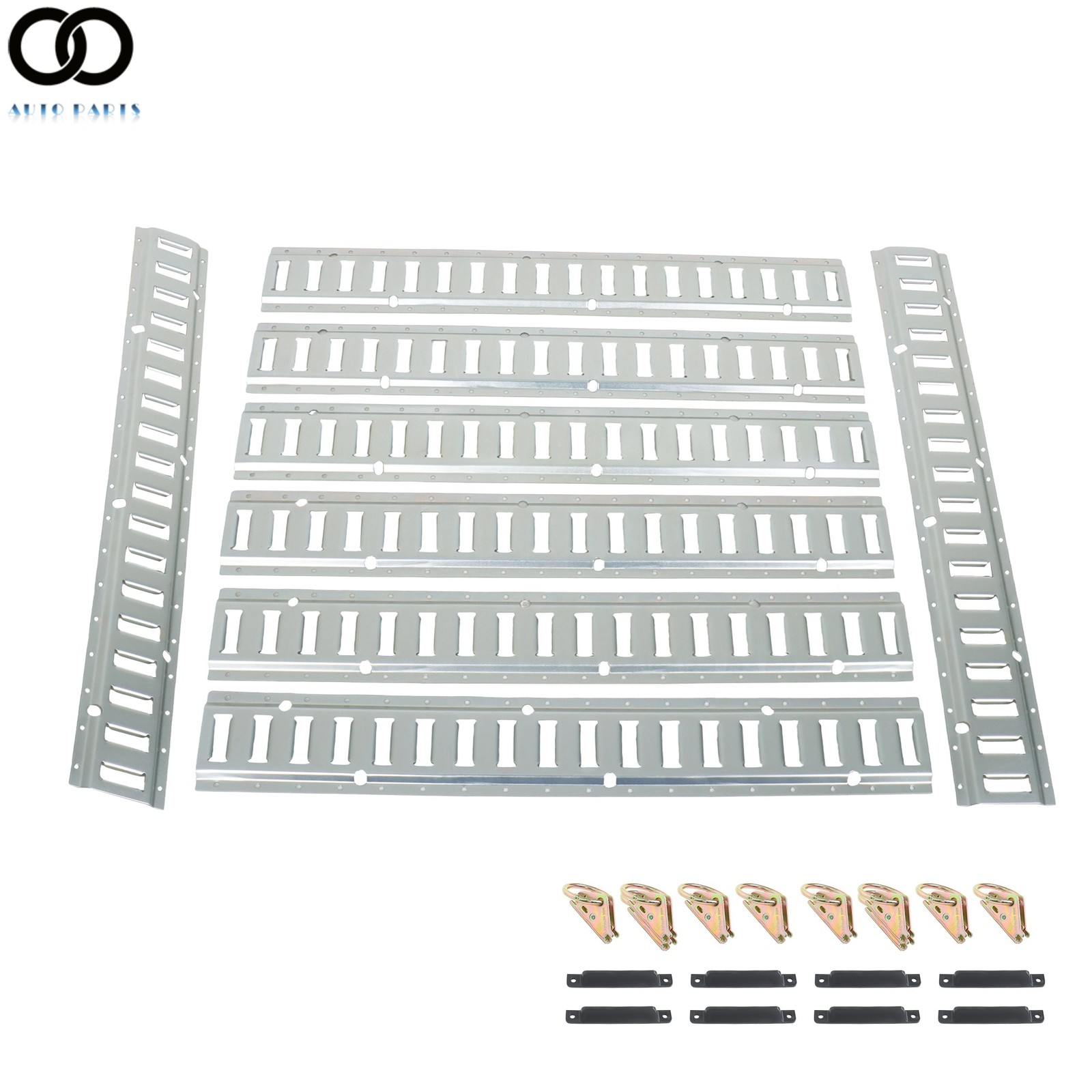 E Track Tie Down Kit Set 24PC 3' Rails For Enclosed Cargo Trailers Portable