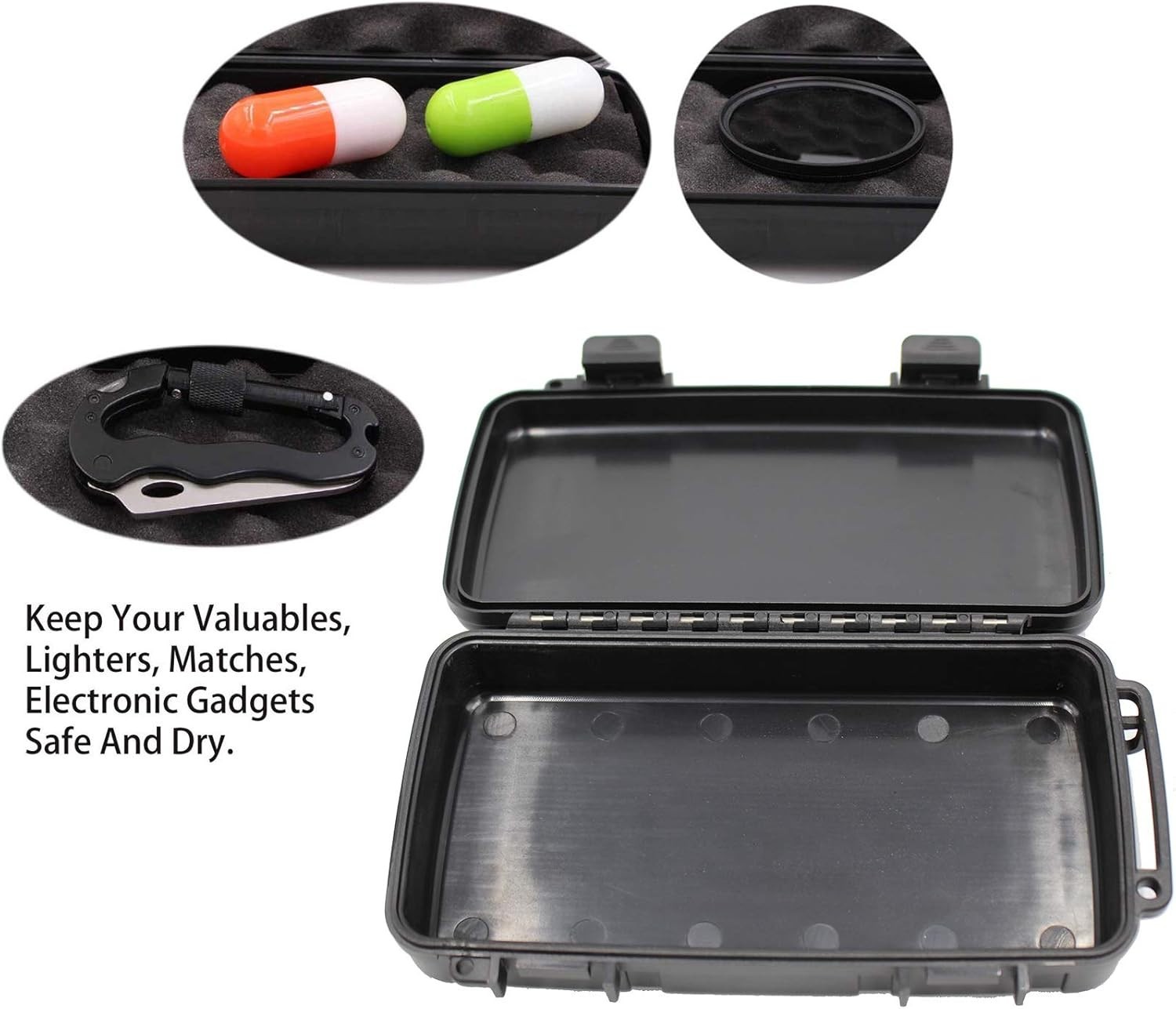 8" Small Hard Case with Pluck Foam Insert, 8.6 x 4.9 x 1.9 Inch - Protective ...