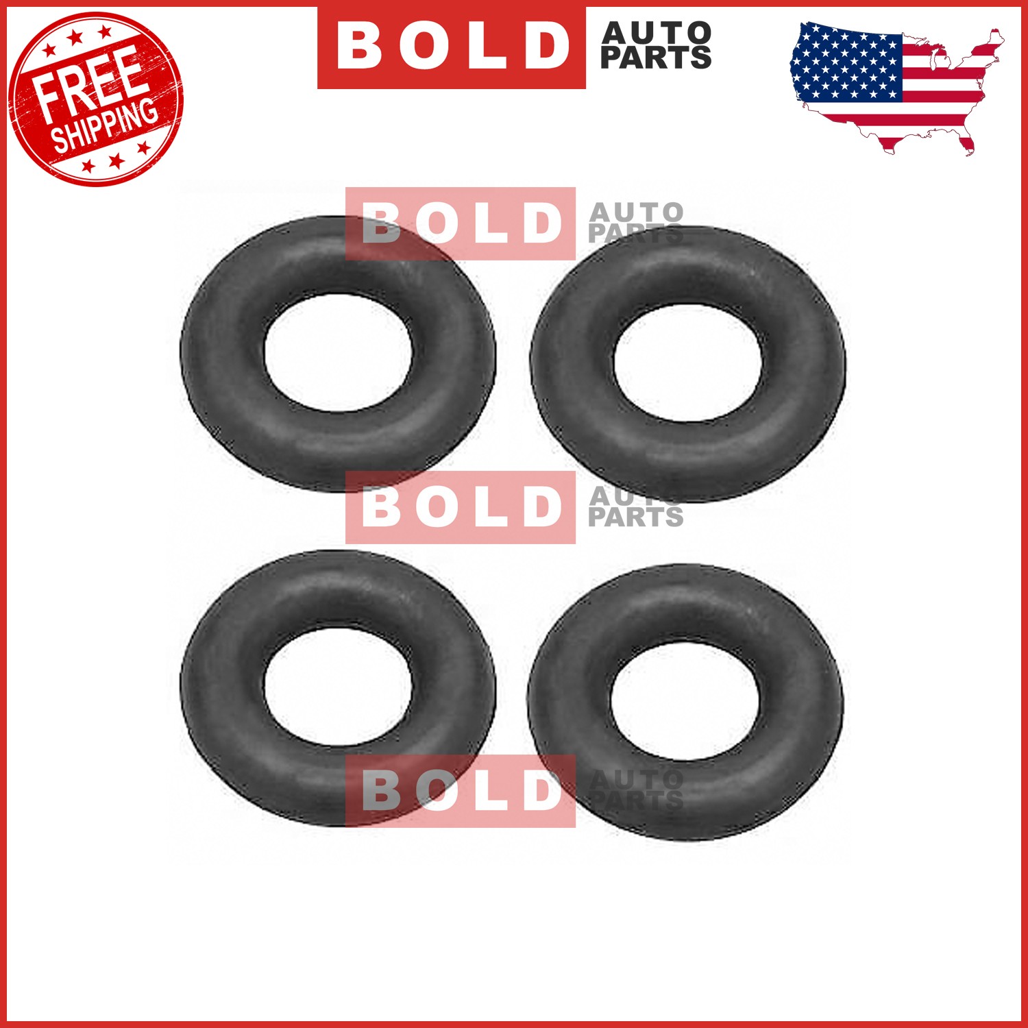 For Mercedes R107 W108 W109 W110 W111 W113 W114 Muffler Hanger Rubber Donut X 4
