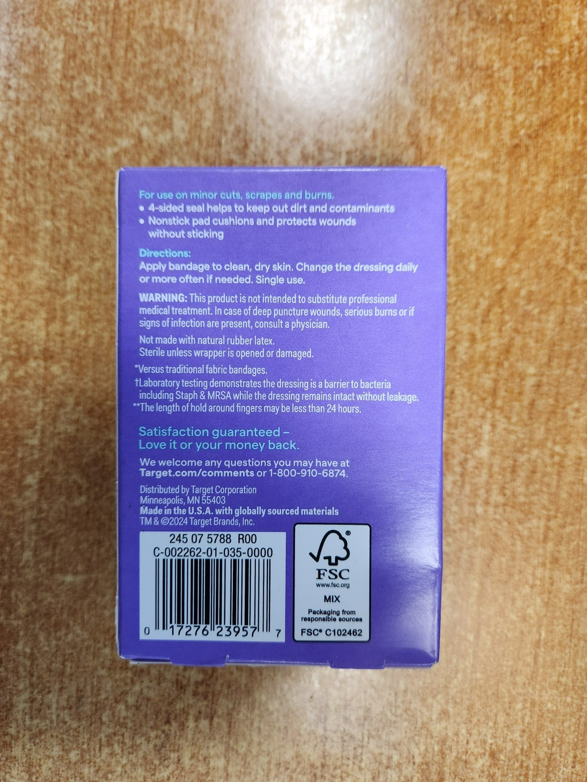 4 Boxes: up & up Assorted Bandages - See Description E16C