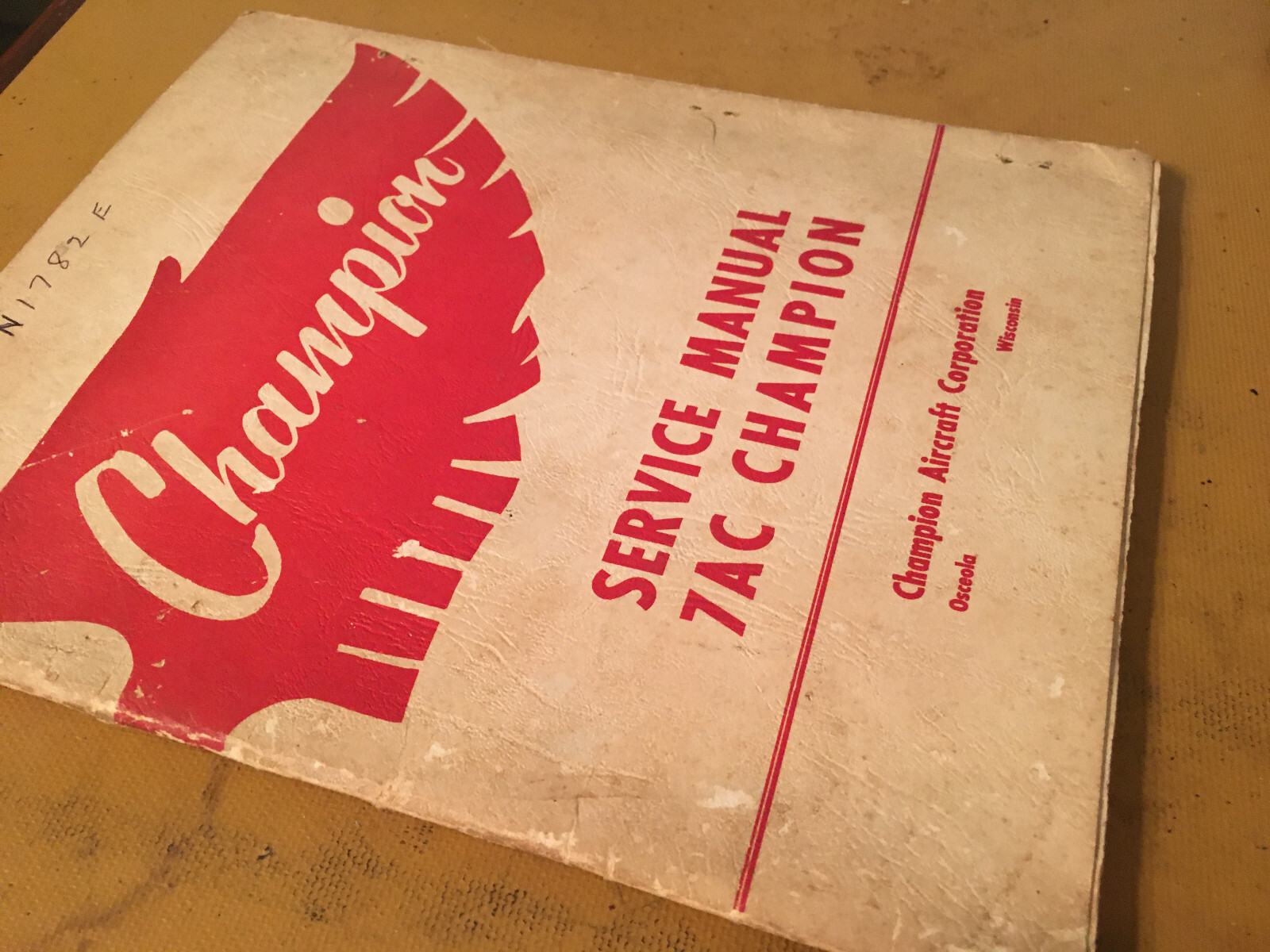 Original Champion Aircraft 7AC Operating, Service & Parts Manual