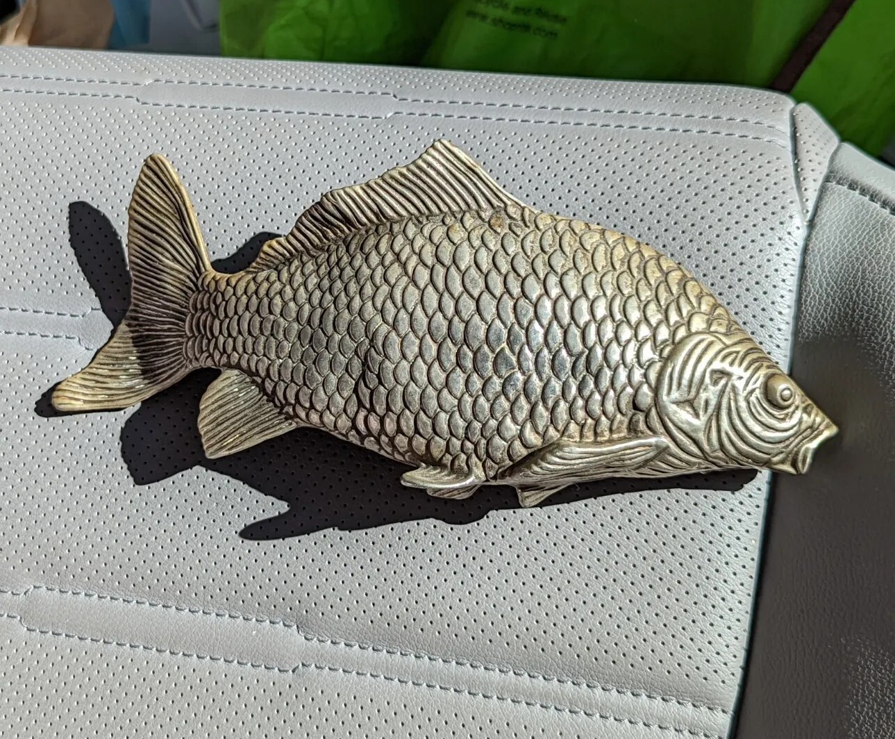Vintage silver-plated Italian Fish shaped Napkin Serviette Menu Letter Holder
