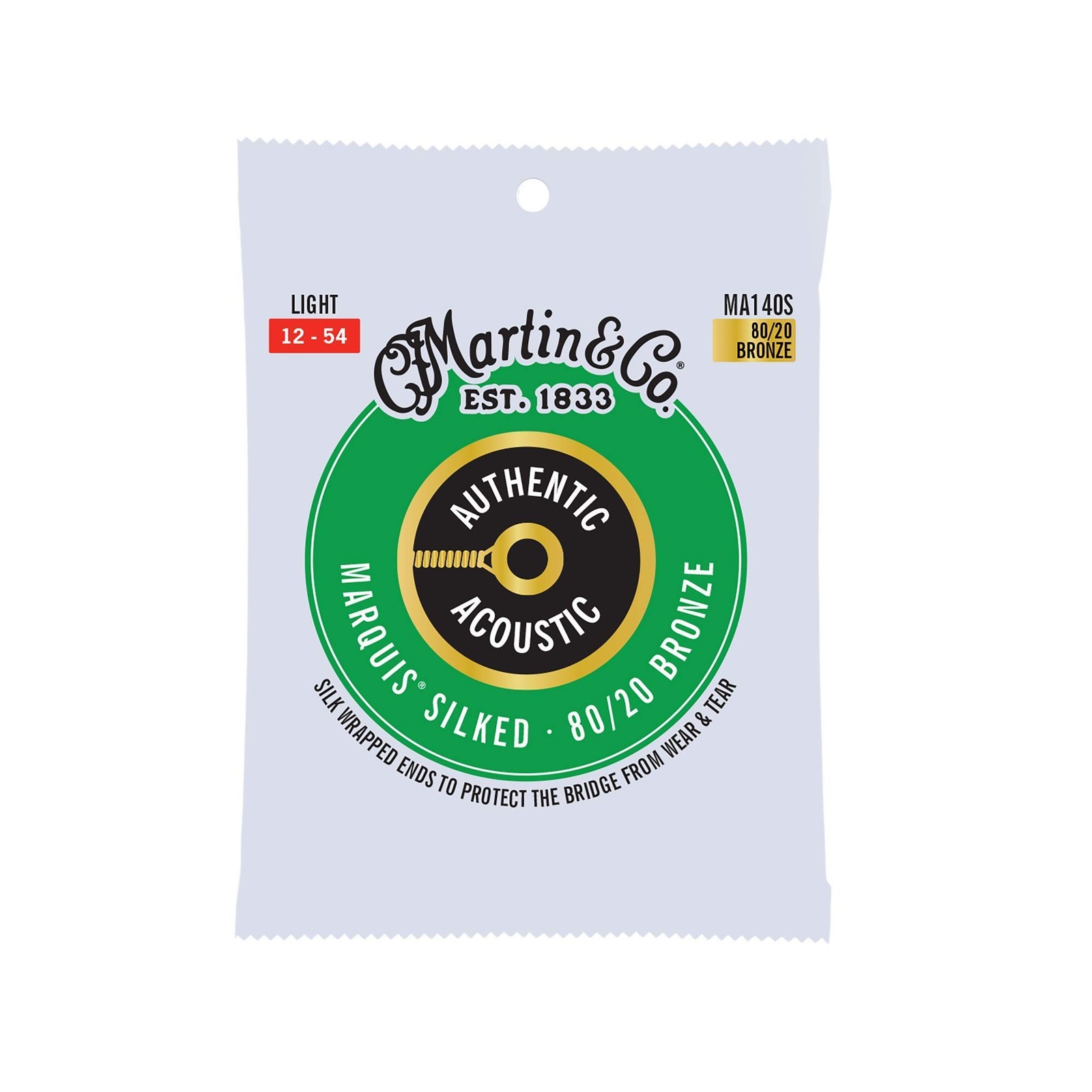 Martin Authentic Acoustic Guitar Strings - Marquis Silked Light