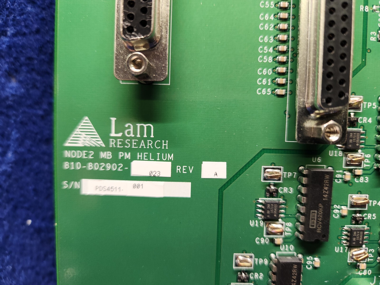 LAM RESEARCH BOARD NODE 2 MB PM HELIUM 810-802902-023 NODE2
