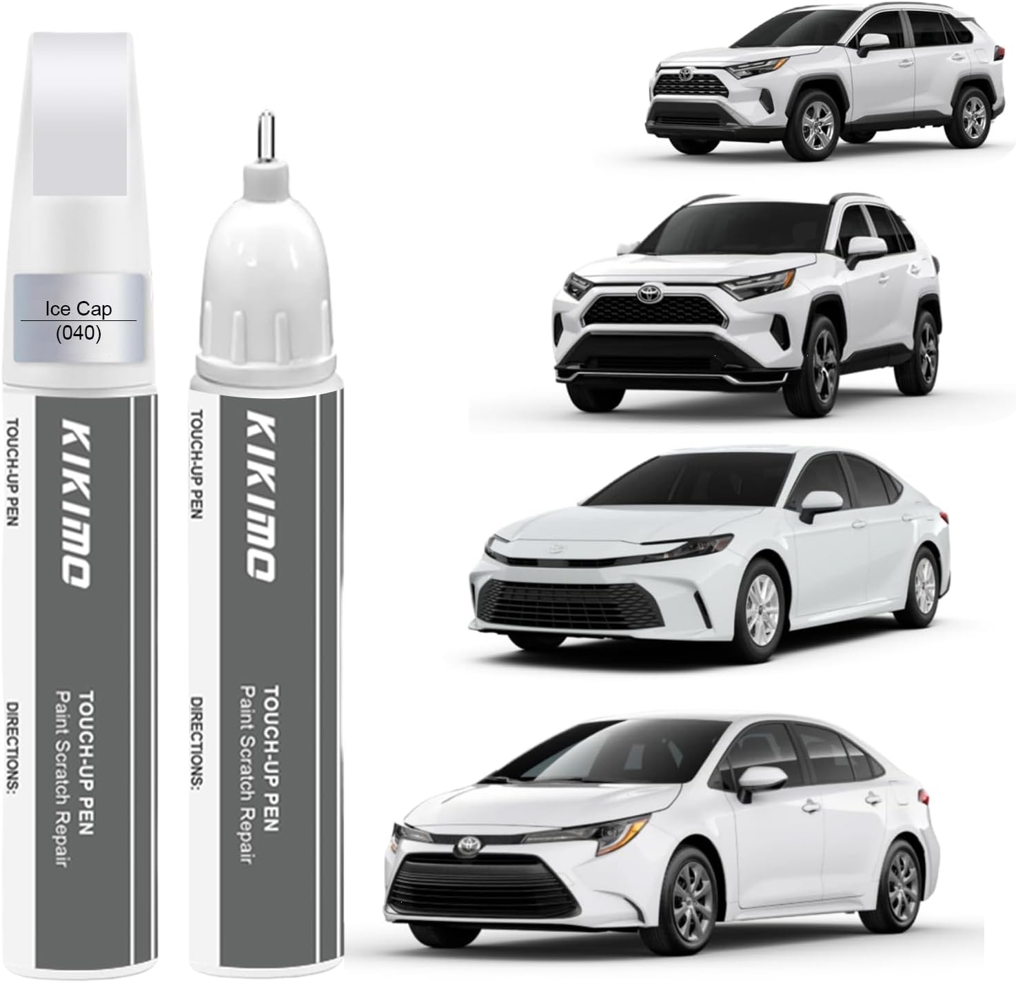 KIKIMO for Toyota Touch Up Paint(Ice Cap/Super White(040(Include 2UE/2MQ))), Car
