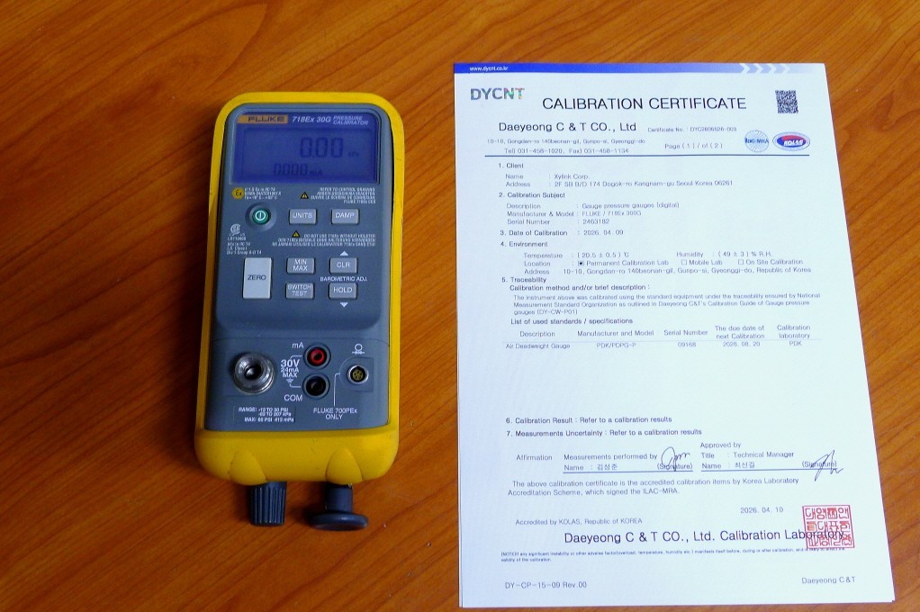 Calibrated! Fluke 718Ex 30G Pressure Calibrator, 0psi to 30psi