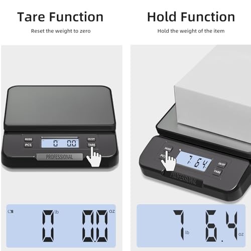 Shipping Scale 66lb Capacity, High Precision Digital Postal Scale with Large LCD