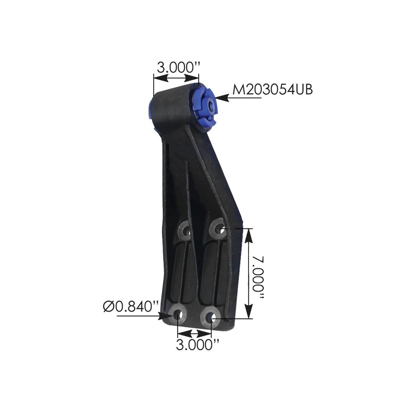 Cab Bracket Poly RH Volvo  M203054KRUB, 20900880, 8075739
