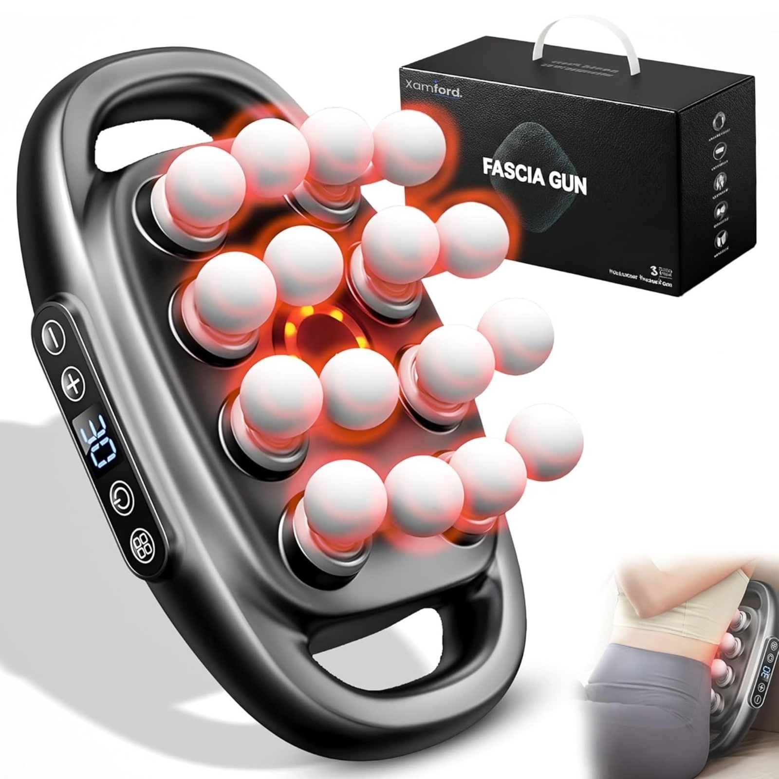 2026 Massager -16 Head Massage Deep Tissue, 30 Intensity Levels, Quiet Back M...