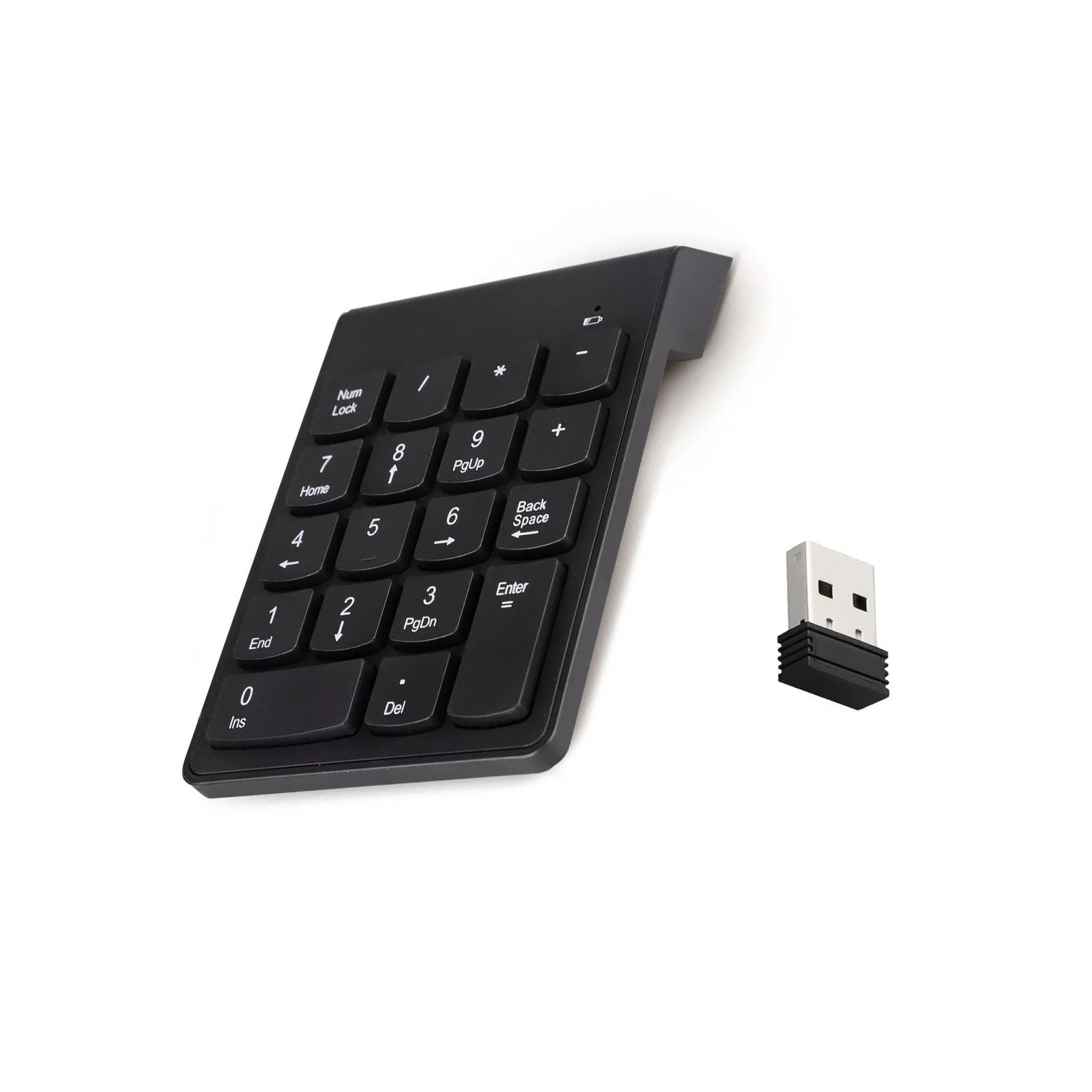 Wireless USB Number Keyboard For Laptop/PC Gaming 2.4GHz 33ft Working Range