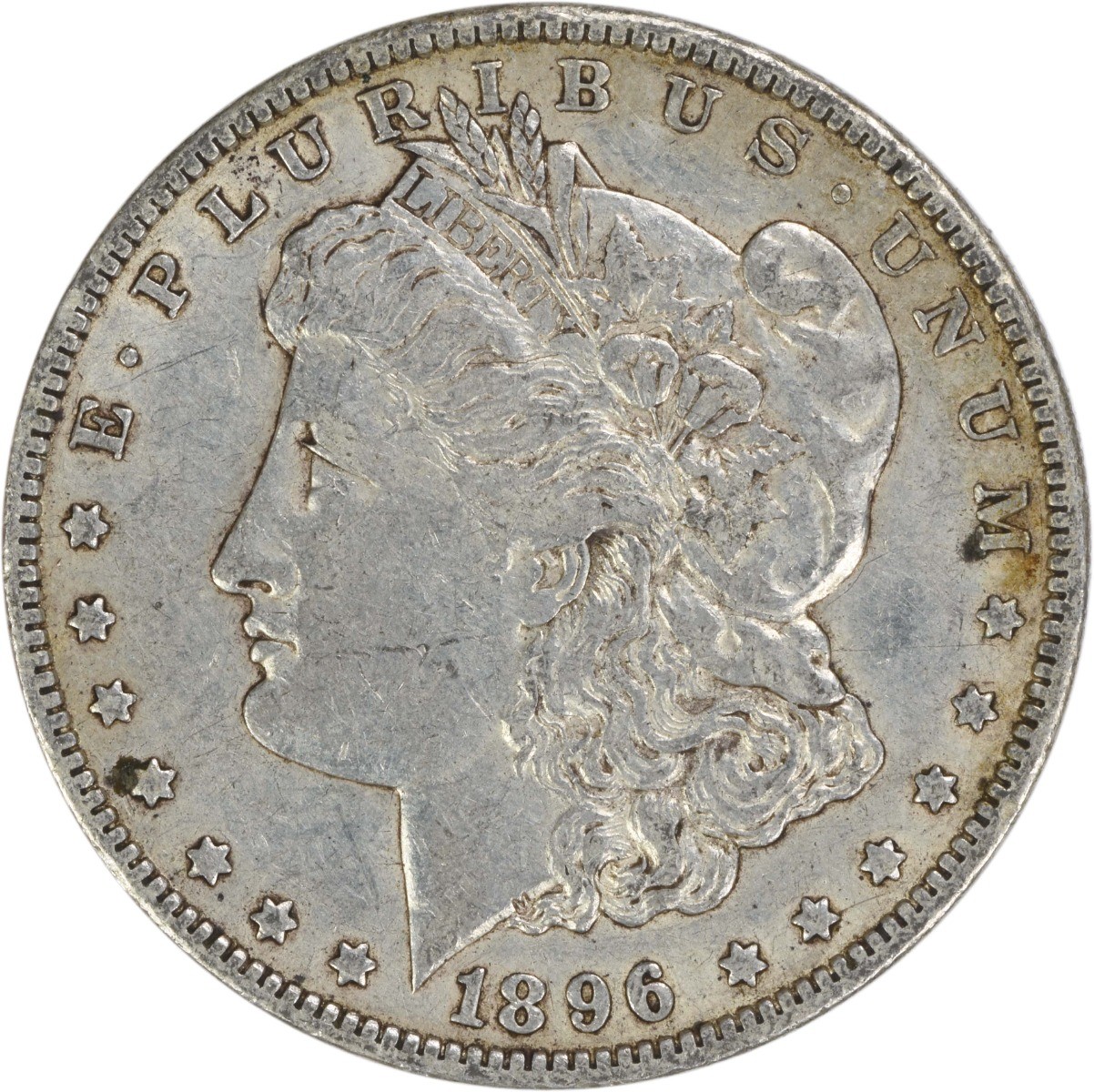 1896-O Morgan Silver Dollar EF Uncertified #607