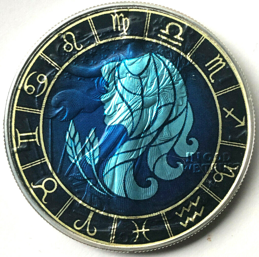 Virgo American Silver Eagle 1oz. .999 Silver Dollar Limited Edition Coin Zodiac