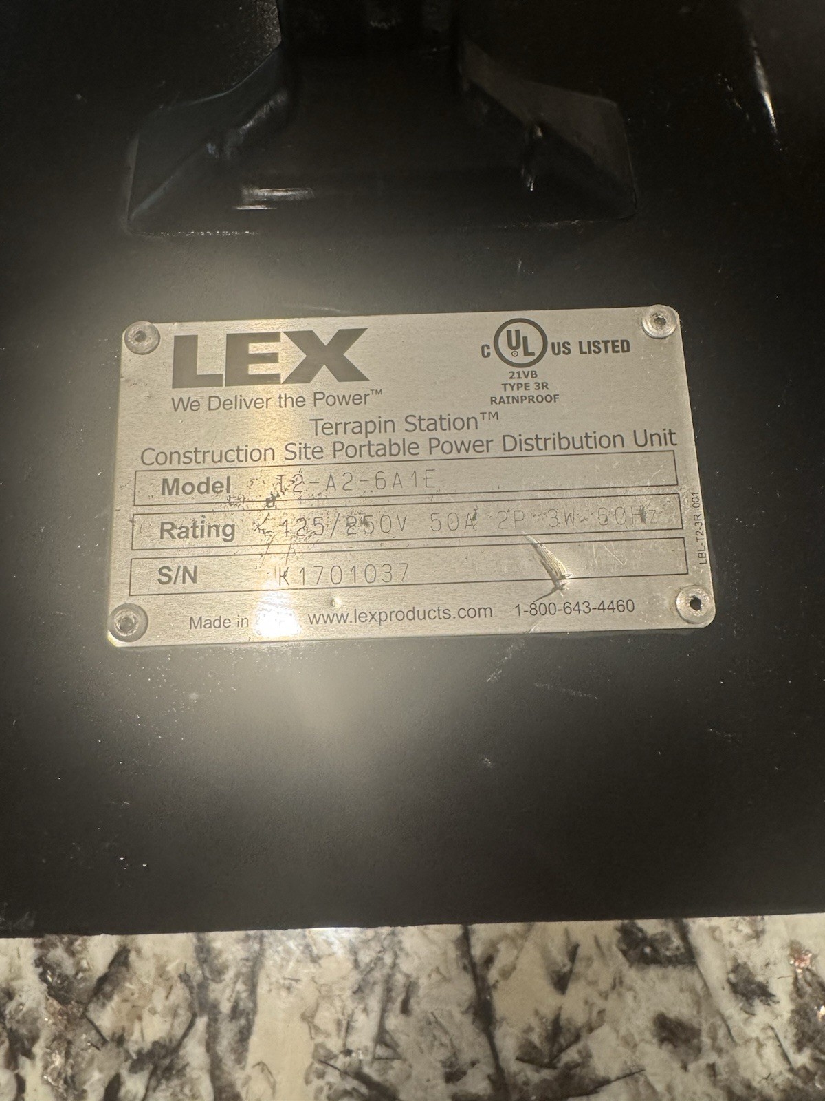 Lex Terrapin Station™ Construction Site Portable Power Distribution Unit