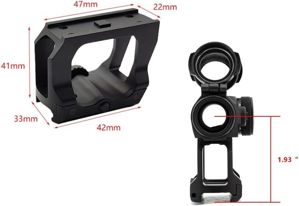 Heightening Bracket Scope Mount for Tactical T2 Red Dot Sight Riser 1.54"/1.93