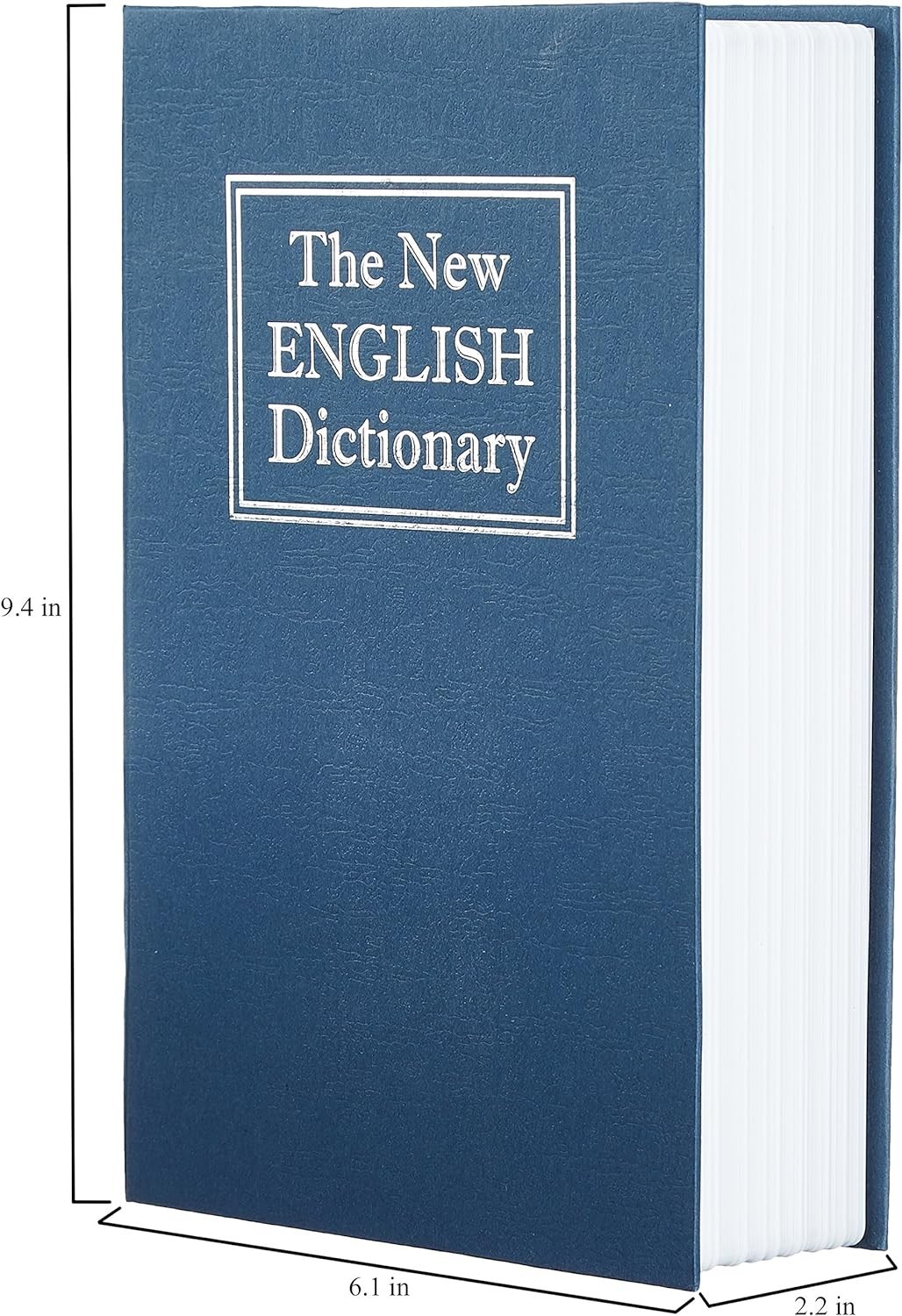 Portable Blue Book Safe with Key Lock