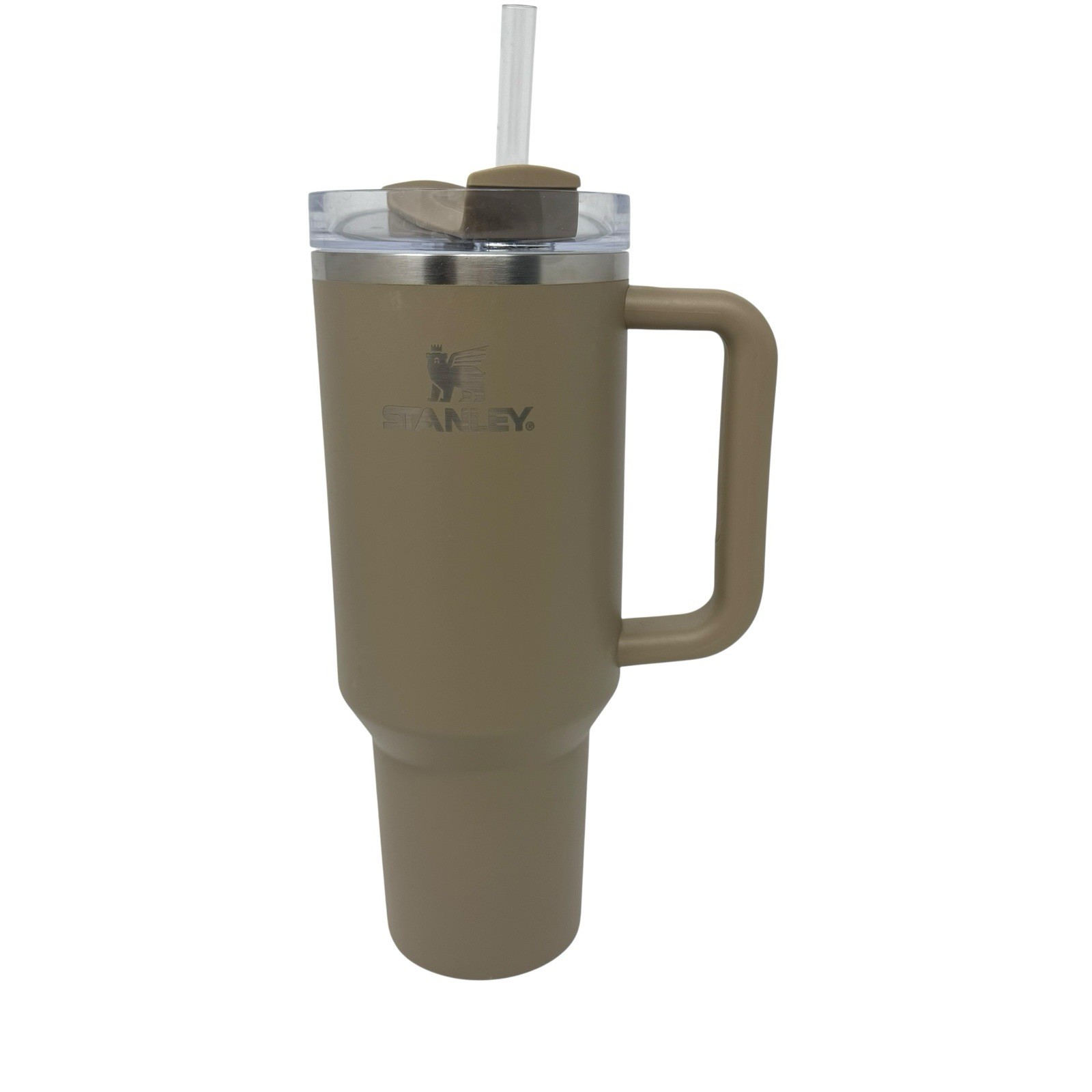 Stanley Quencher H2.0 FlowState Stainless Steel Vacuum Insulated Tumbler in Tan