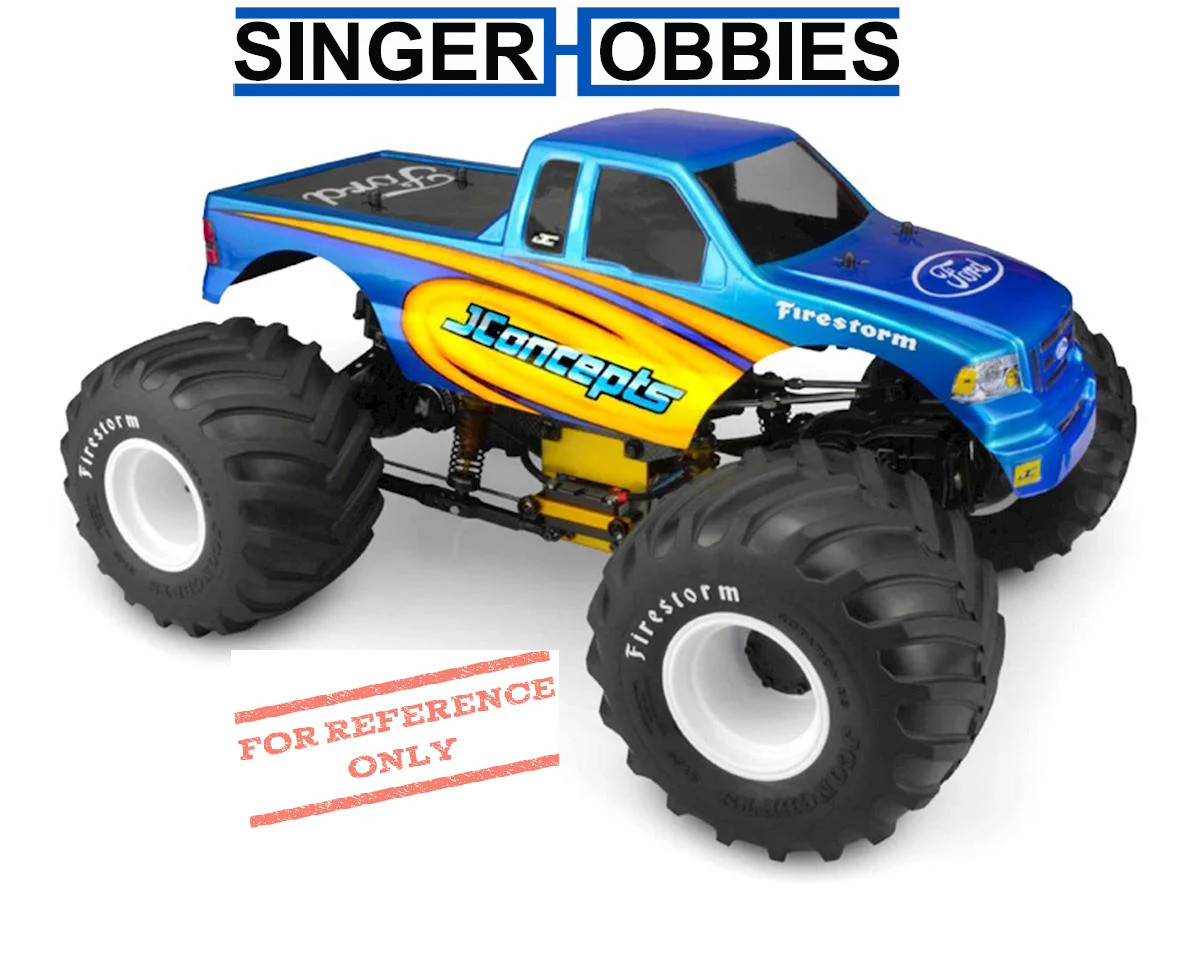 JCONCEPTS 0349 2008 Ford F-150 SuperCab Monster Truck Body (Clear) 12-13" W-Base